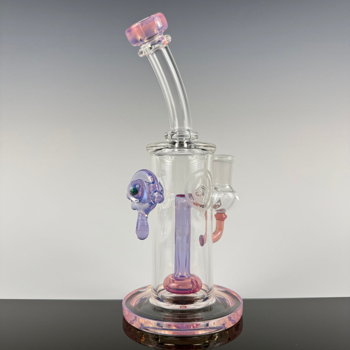 "Pink Slyme & Karmaline" Wig Wag Showerhead Rig by OJ Flame