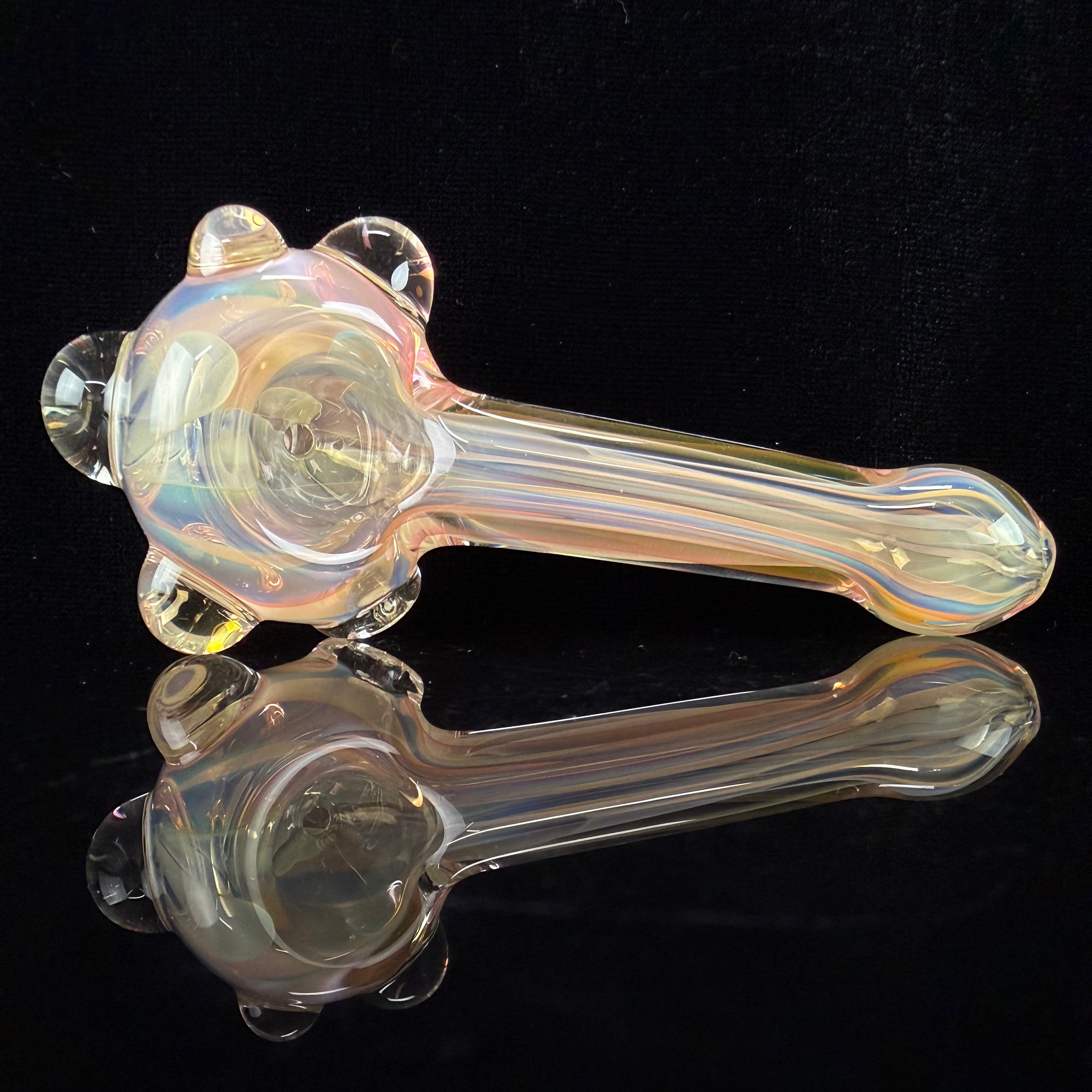 Mini Gold & Silver Fumed Handpipe by Carsten Carlile