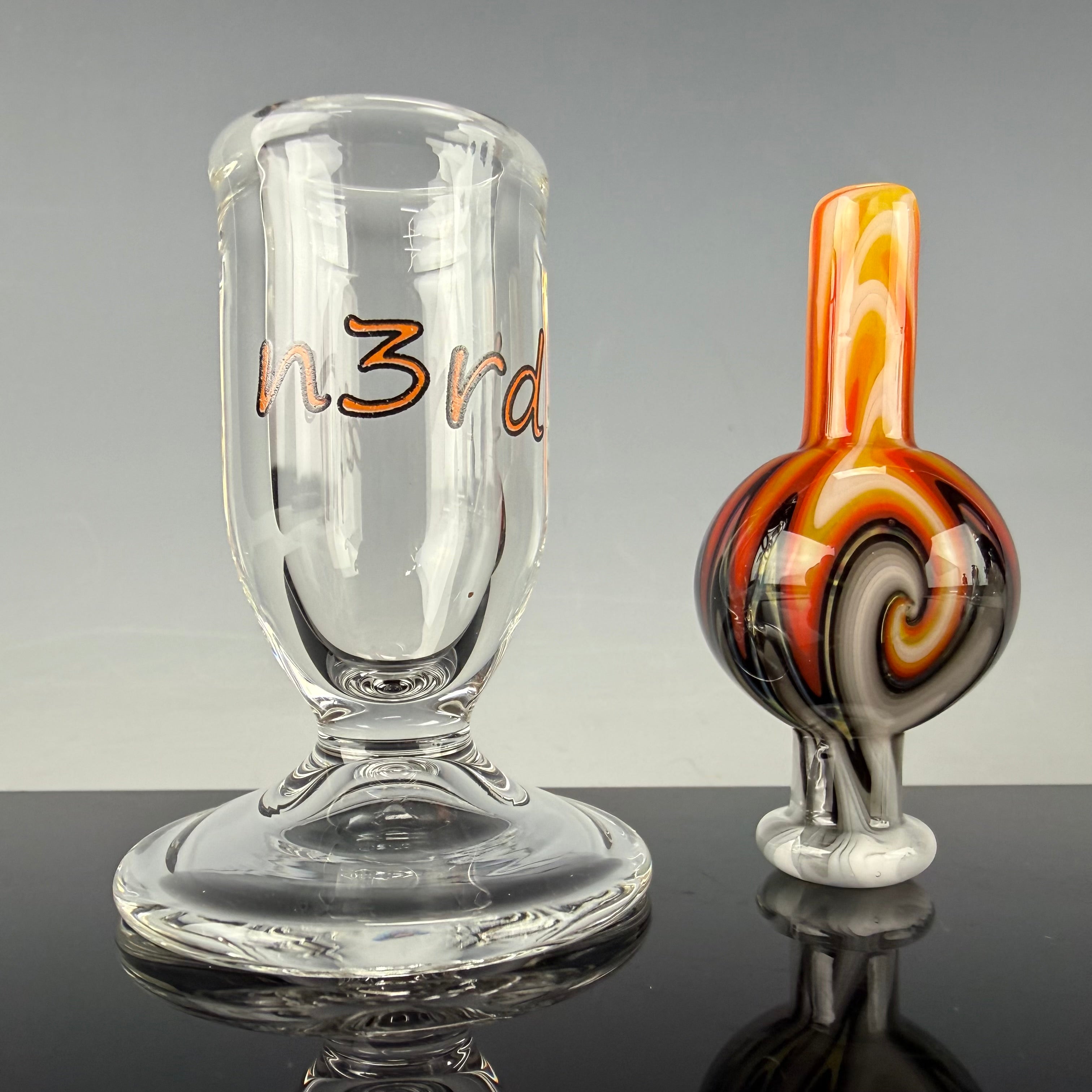 Wig Wag Bubble Cap W/ Stand by N3rd Glass