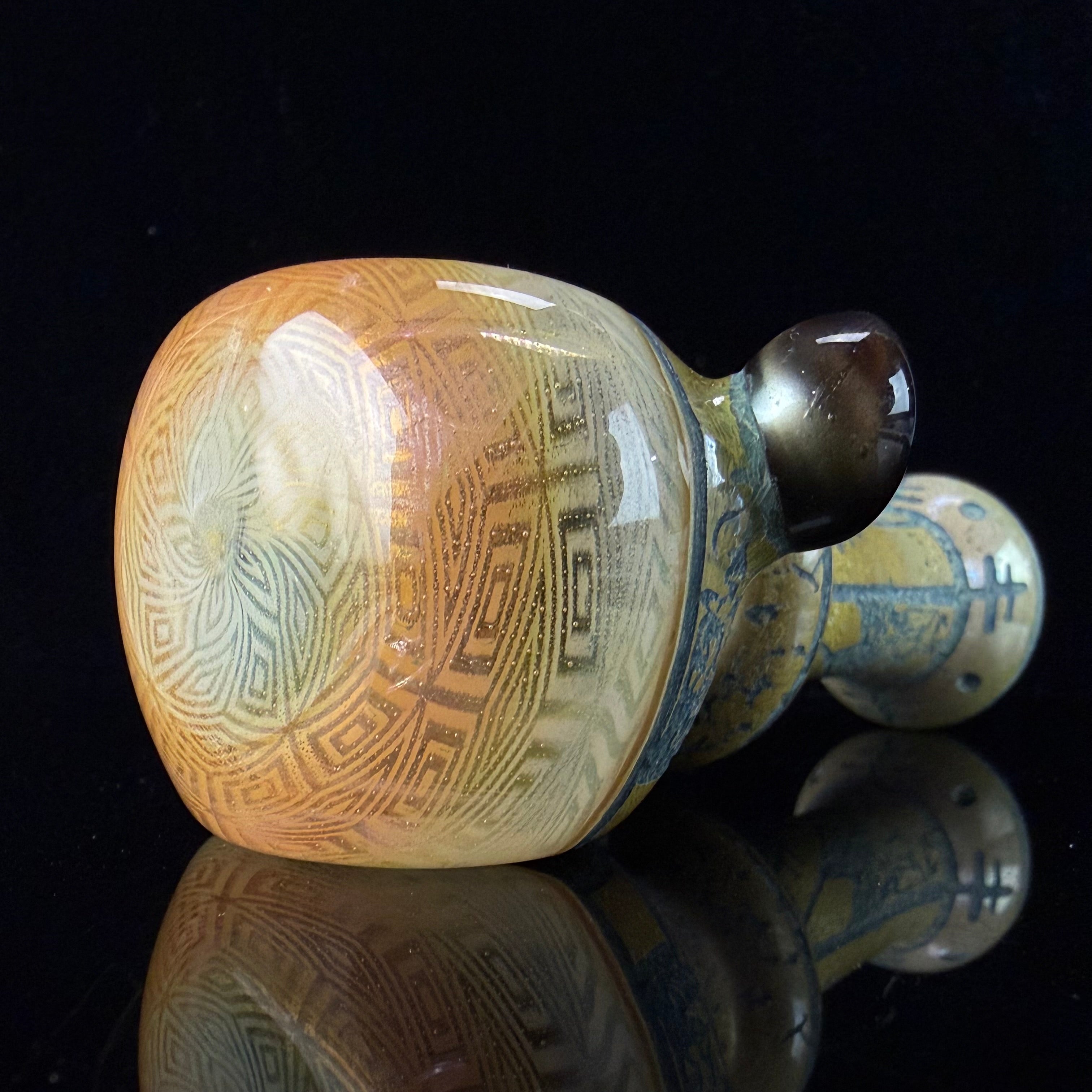 Hand Carved Handpipe by Corey Clark X OG Tubes