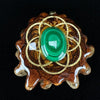 Malachite W/ SOL (Gold) Pendant by Third Eye Pinecones (Copy)