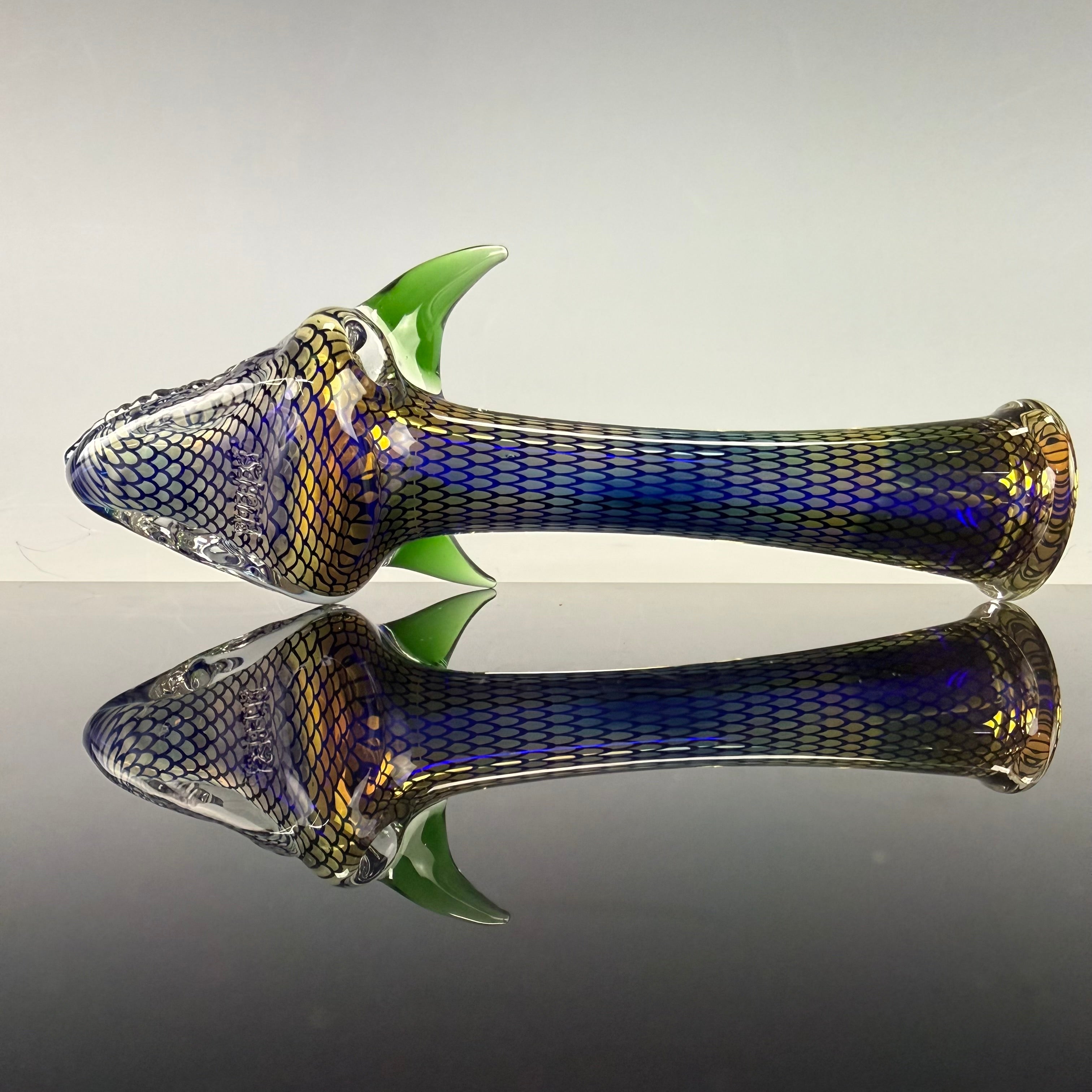 "Dragon" Laser Etched Handpipe by Elevator Glass