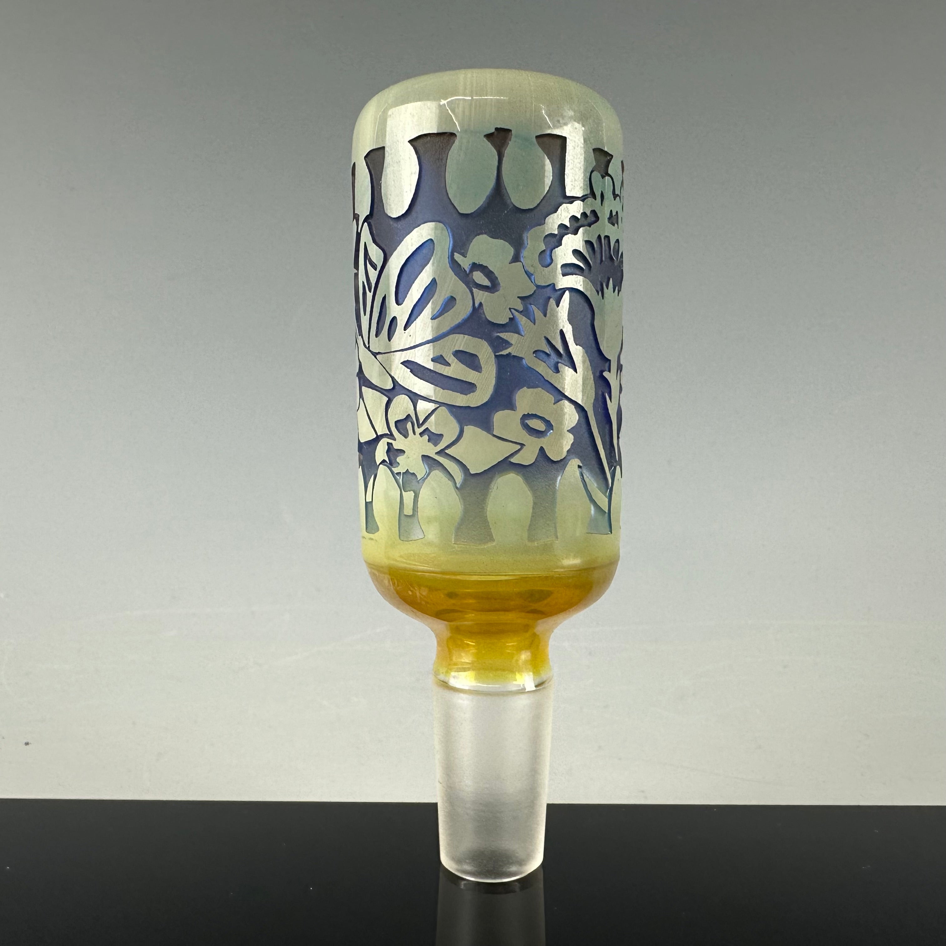"Butterfly & Flowers" 14mm Slide by Liberty 503