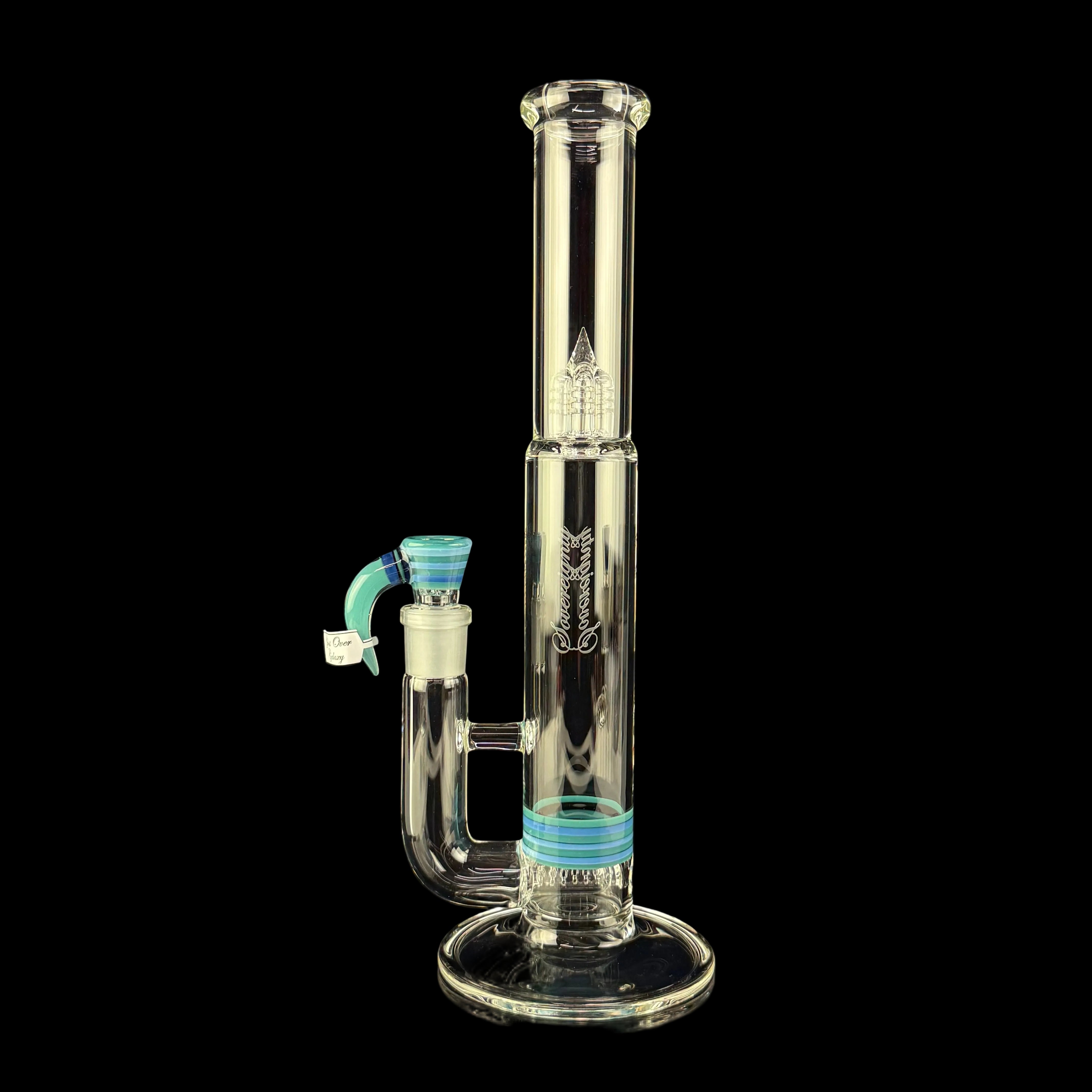 *NEW* Multicolor Encalmo Shorty 4 Pawn Stemline 16mm 6 Cut UpGrid by Sovereignty Glass