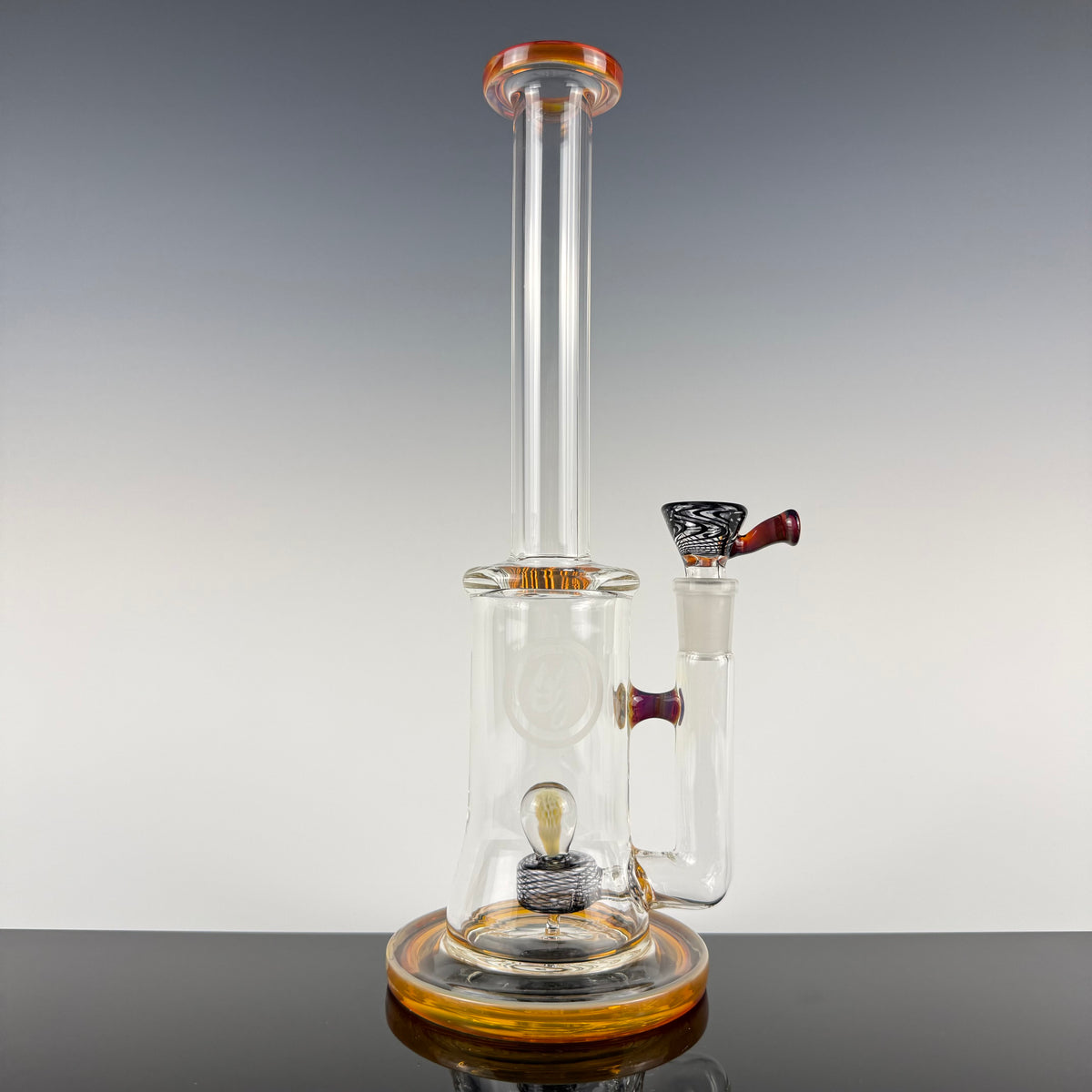 "Amber Purple" Implosion Marble Rig by OJ Flame