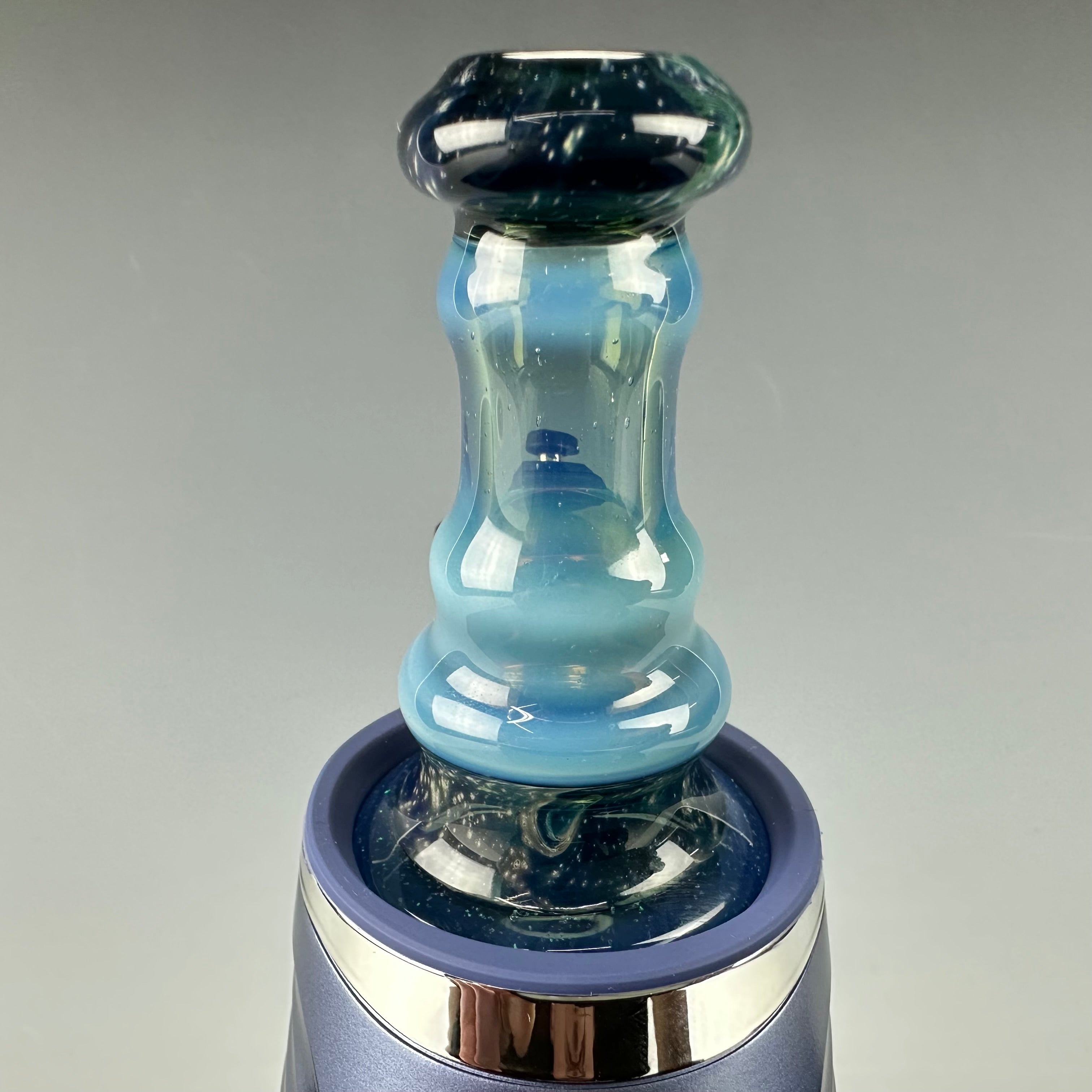 "Blue Slyme & Crushed Opal" Puffco Dry Top by Avalon Glass