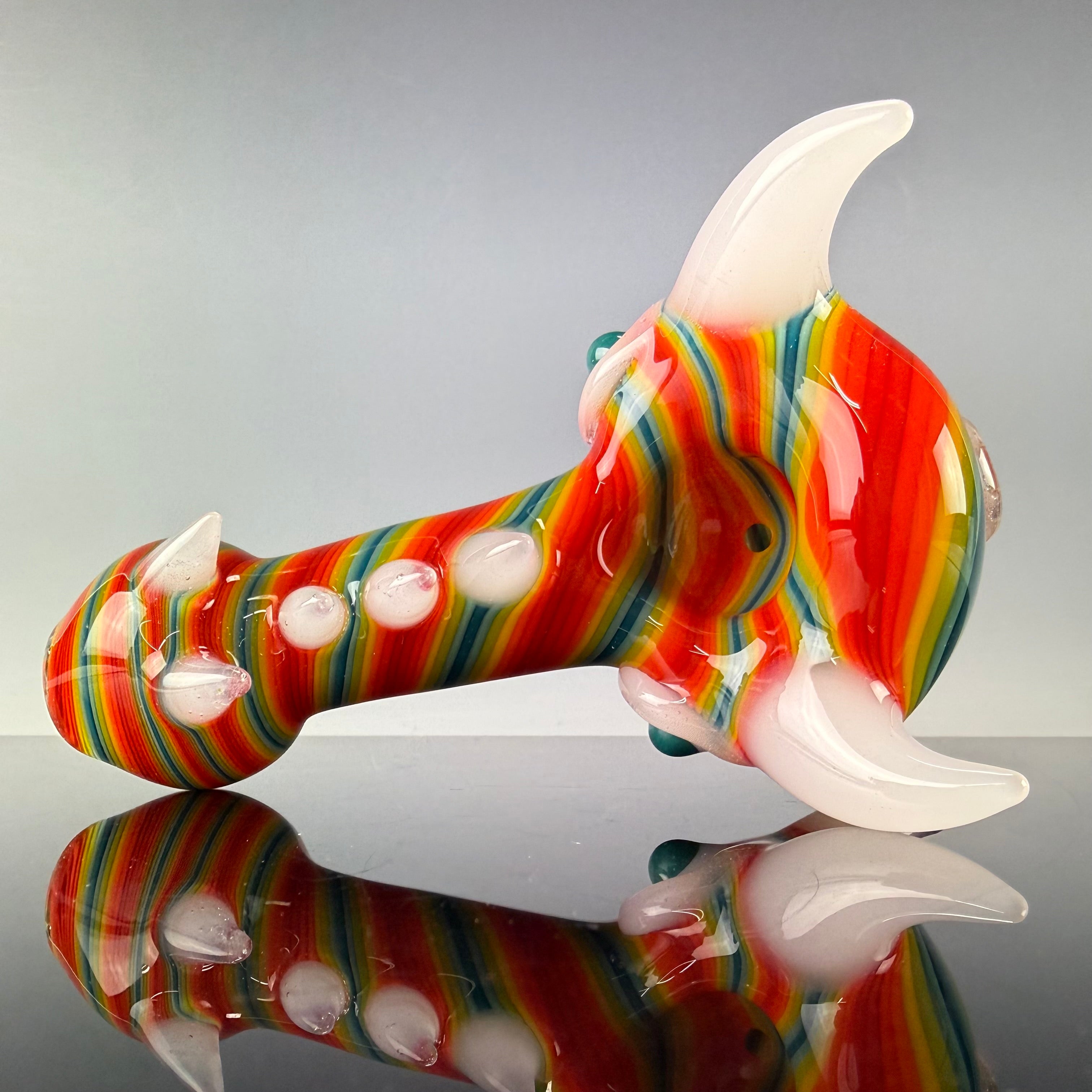 UV Reactive Multicolor Dragon Spoon by Carsten Carlile