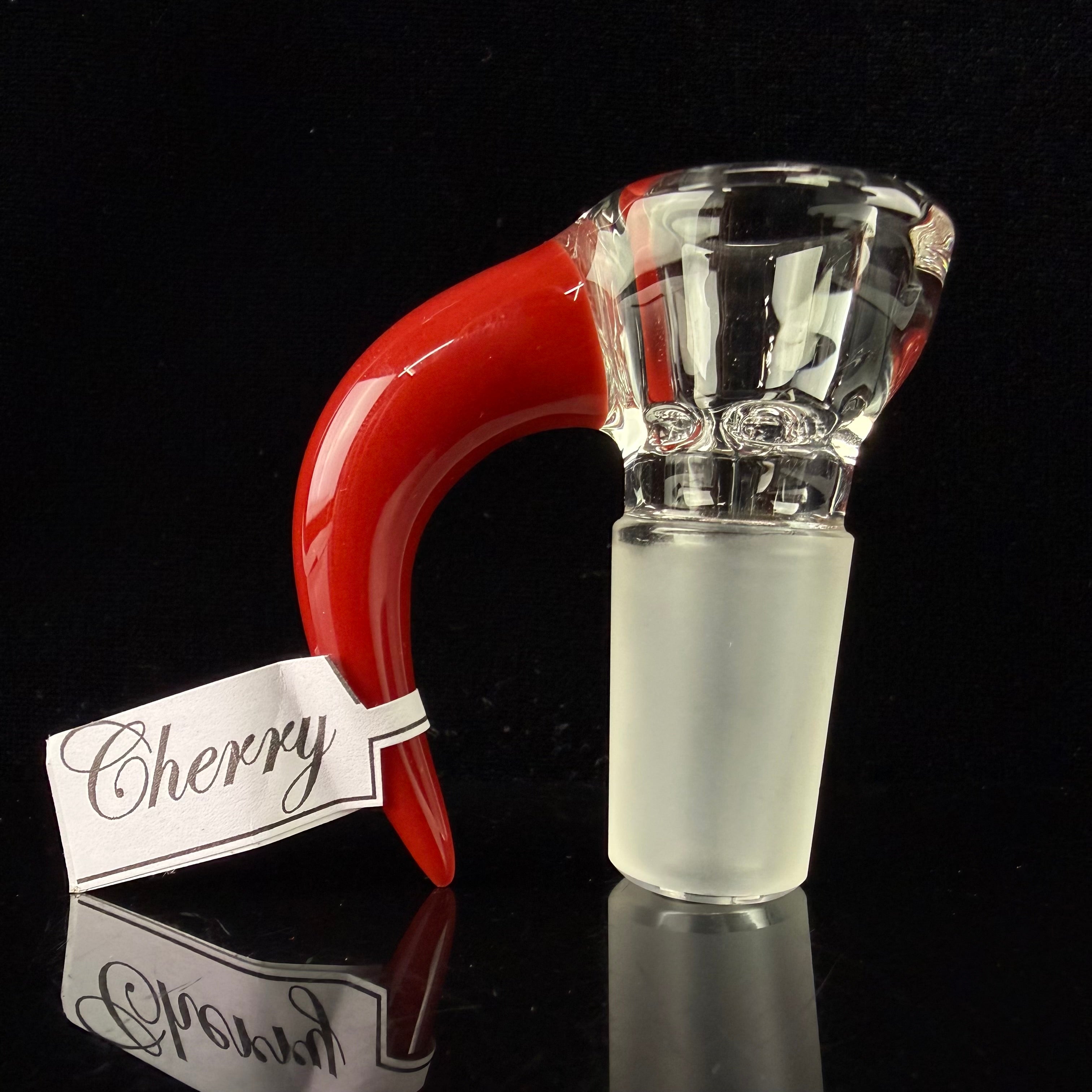 Partial Accent "Cherry" 18mm Slide by Sovereignty Glass