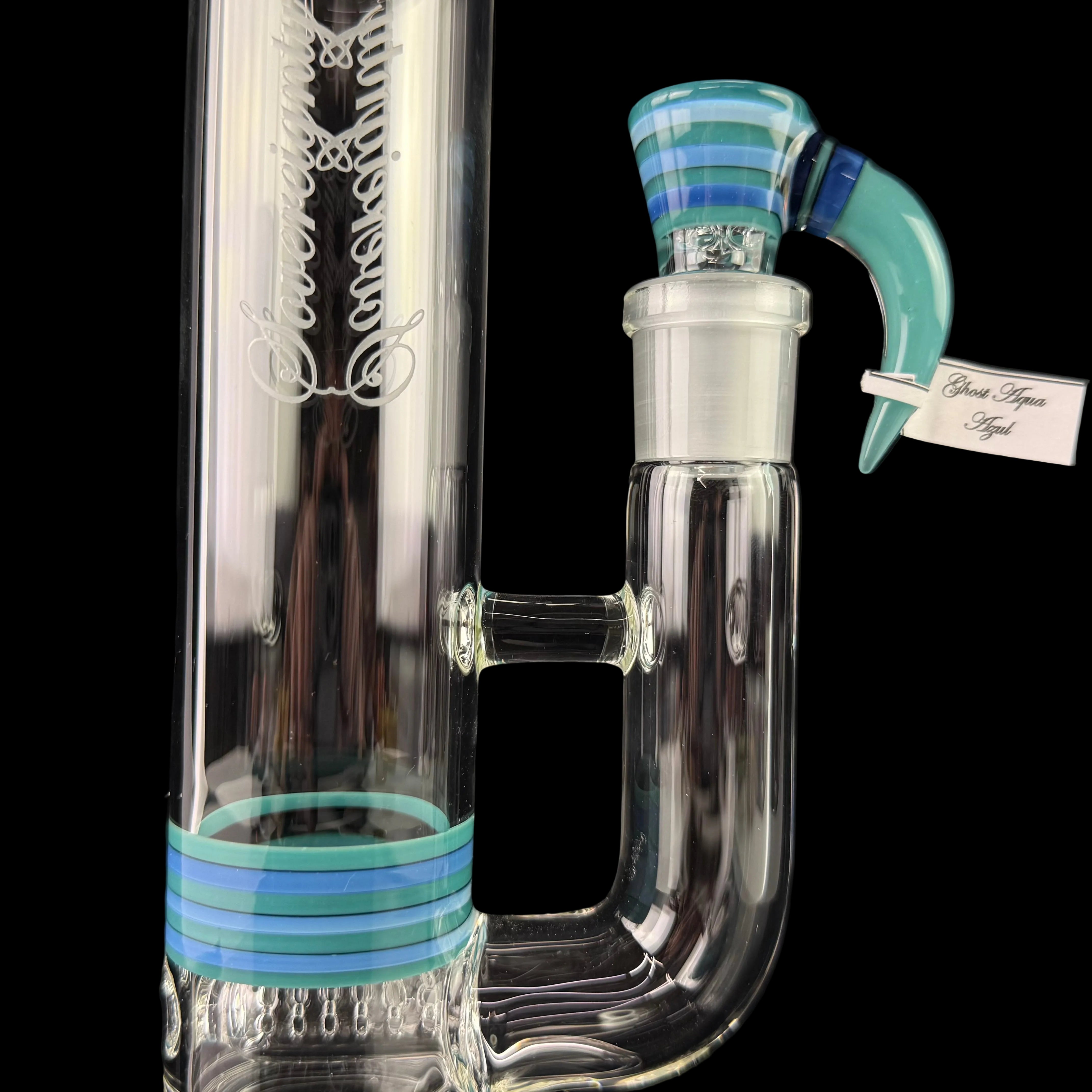 *NEW* Multicolor Encalmo Shorty 4 Pawn Stemline 16mm 6 Cut UpGrid by Sovereignty Glass