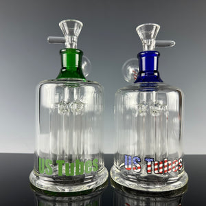 US Tubes Glass: 4 Arm "Fat Can" Bubbler 