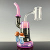Mushroom Dewar Bubbler & Sherlock (Set) by Slob Glass