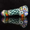 9 Section Heady Basket Weave Spoon #1 by KJH Glass