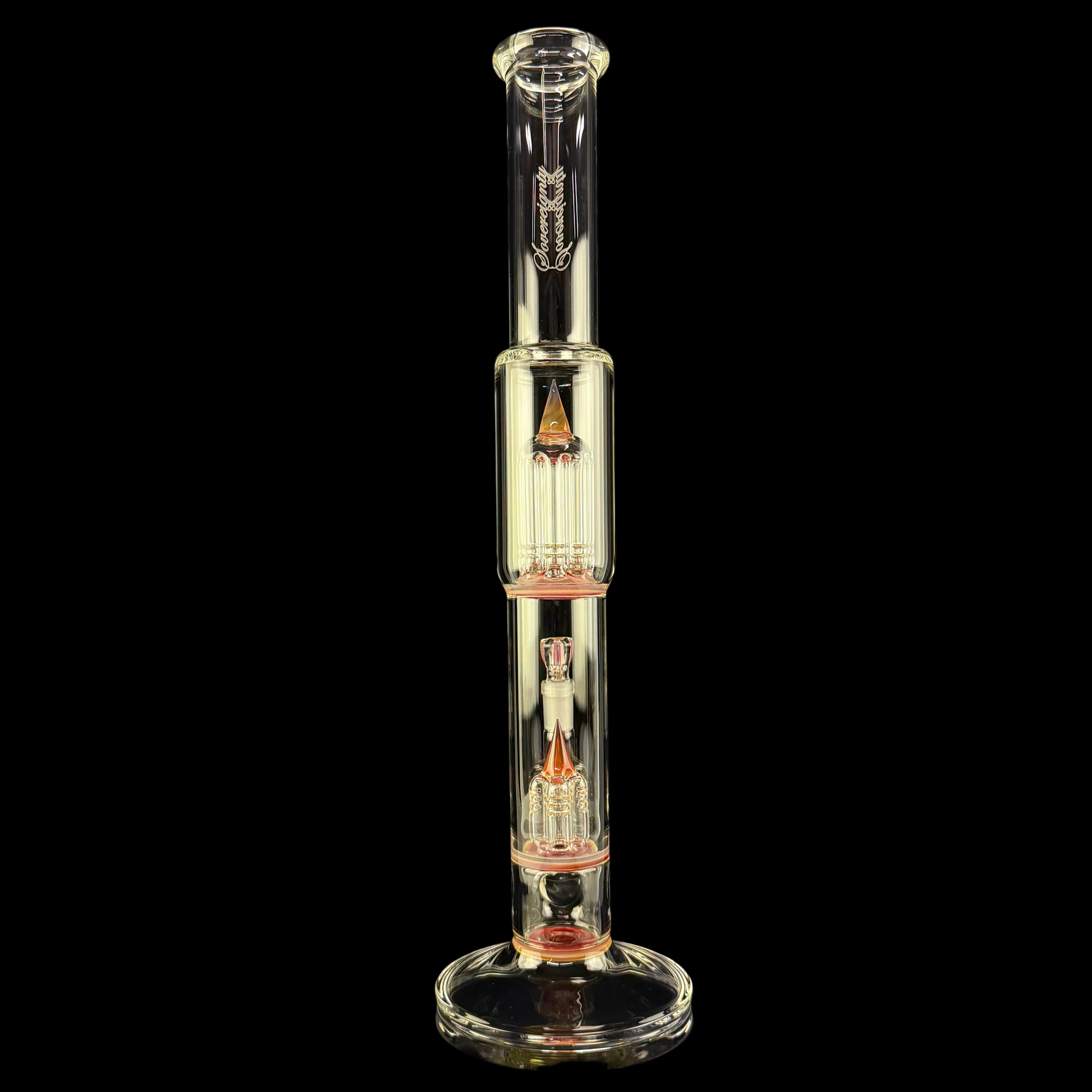 PA "NS Yellow & Pomegranate" Inv 4 to Gridded 8 Tree + 2X Cold Seals by Sovereignty Glass