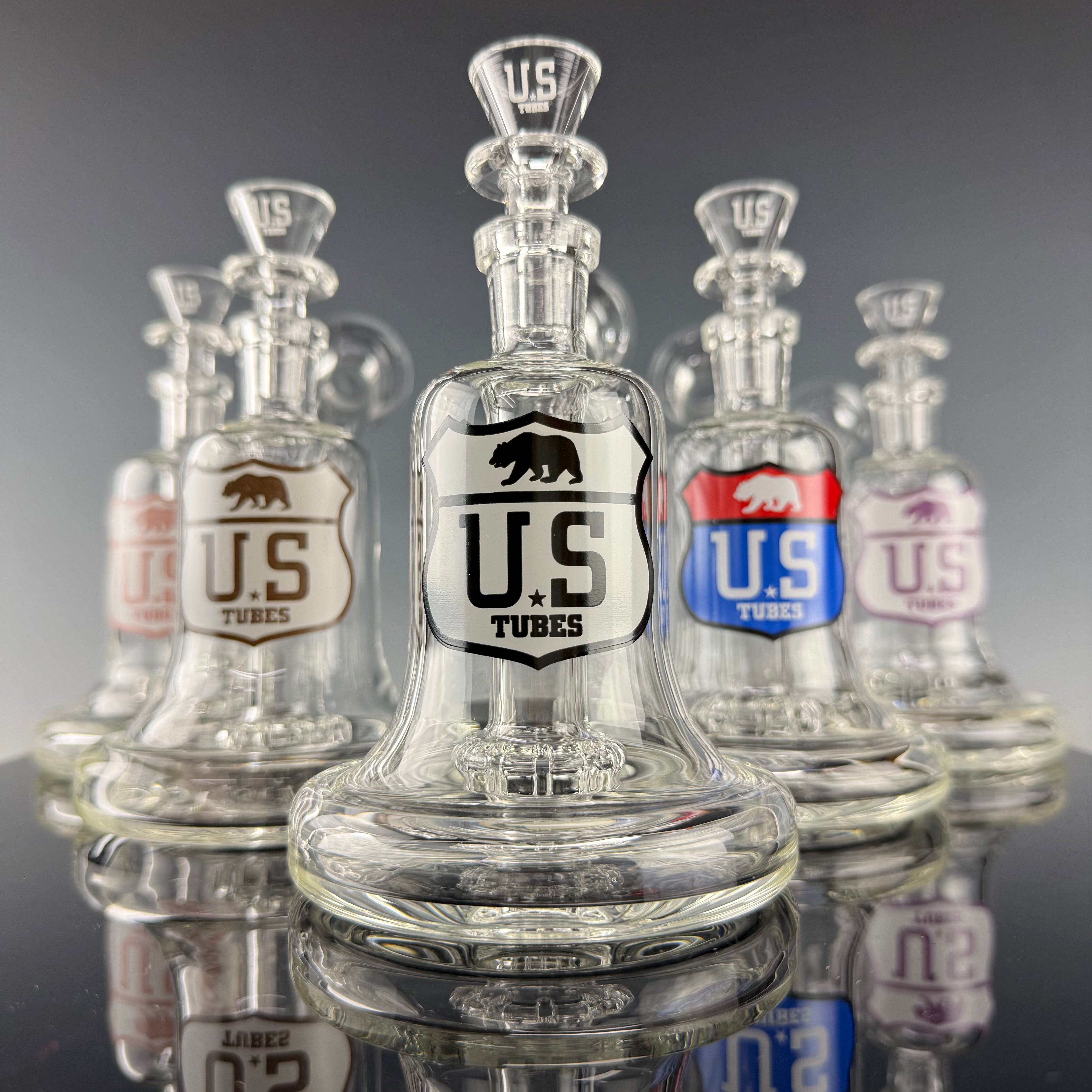 "Hybrid Base" 14mm Bubbler by US Tubes