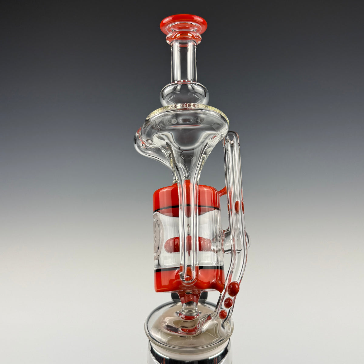 "Burnt Orange" Opal Perc Recycler Puffco Top by OJ Flame