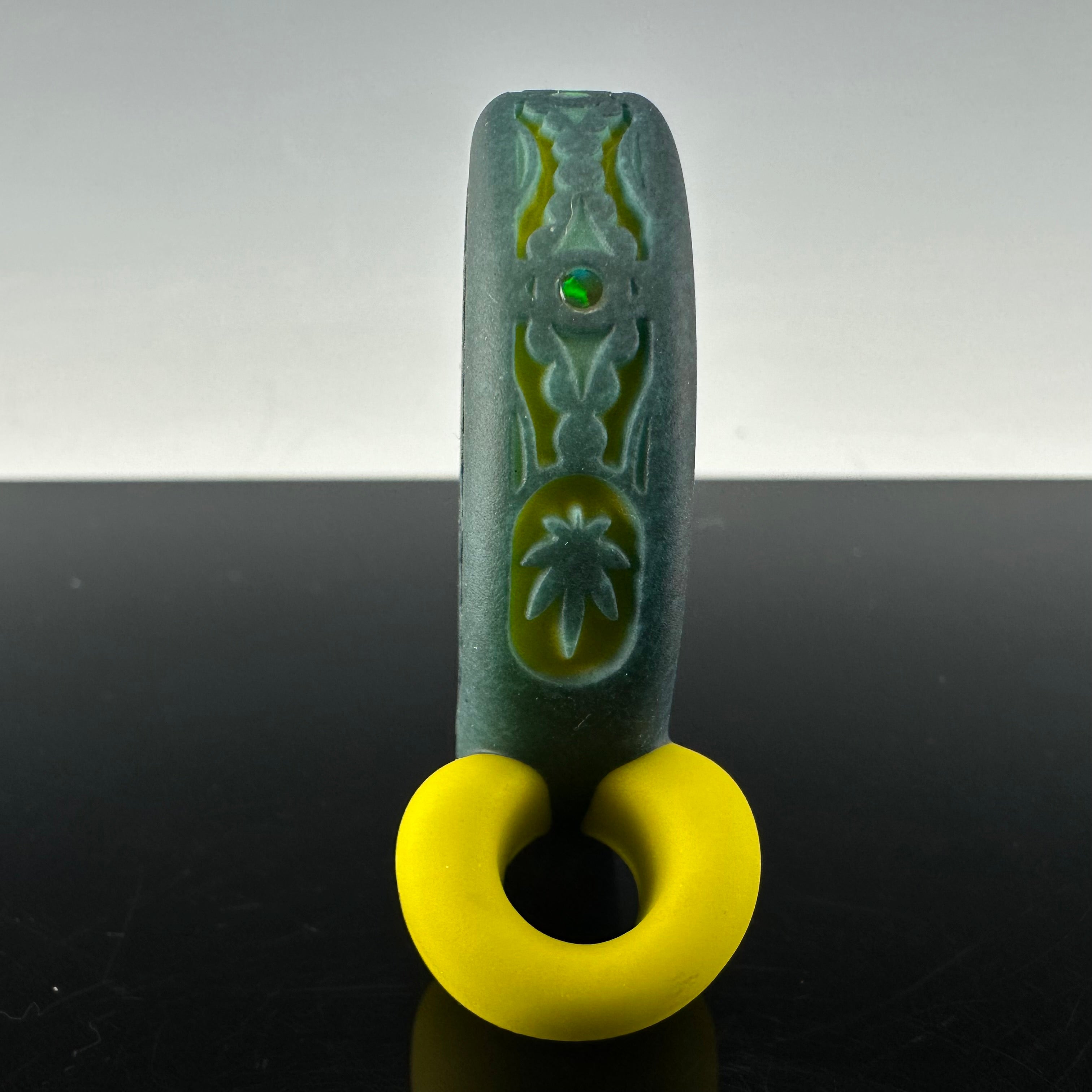 "Cannabis Mandala" Pendant by GlassMaze