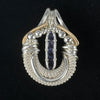Blue Iolite Wire Wrapped Pendant by Cosmic Wraps