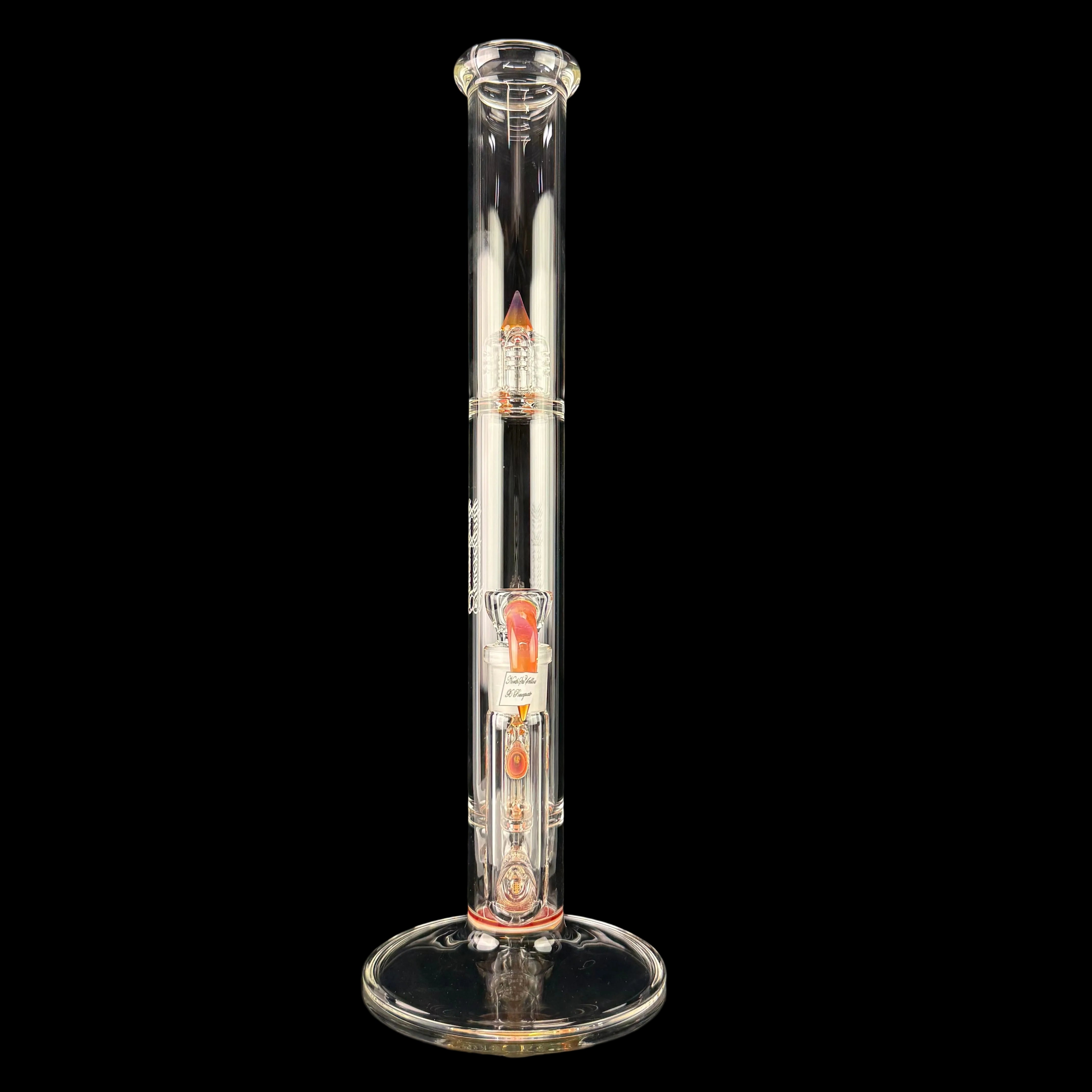 PA "NS Yellow X Pomegranate" 44 X 4 3 Line 9.5mm 6 Cut to Inv 4 by Sovereignty Glass