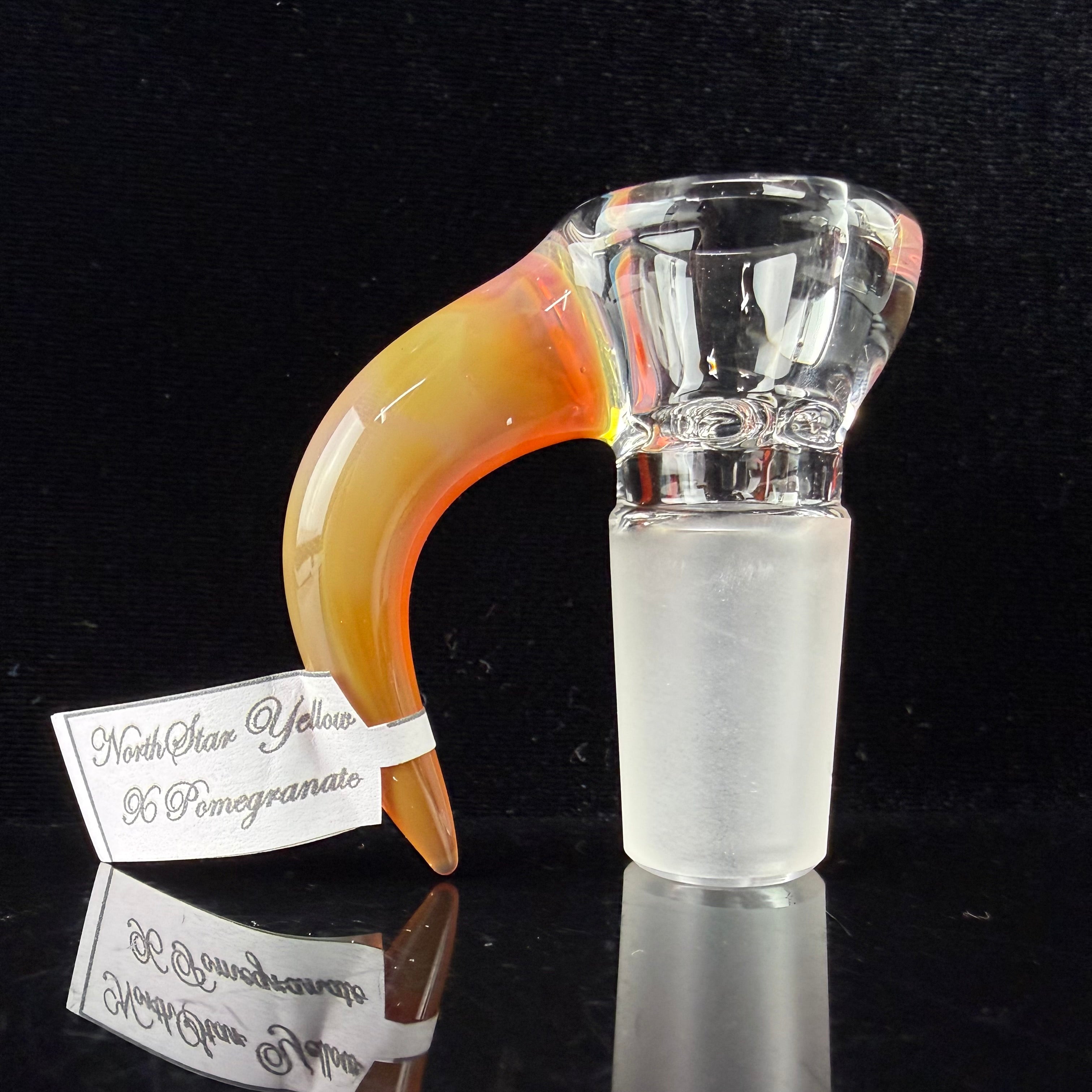 PA "NS Yellow & Pomegranate" Inv 4 to Gridded 8 Tree + 2X Cold Seals by Sovereignty Glass