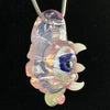 "Glowstick, Gold Amethyst, Electric Flamingo, Glowslime" UV Pendant by Salt Glass