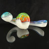 "Star White, Multicolor Dichroic" "Freestyle" Handpipe by Hamm's Waterworks