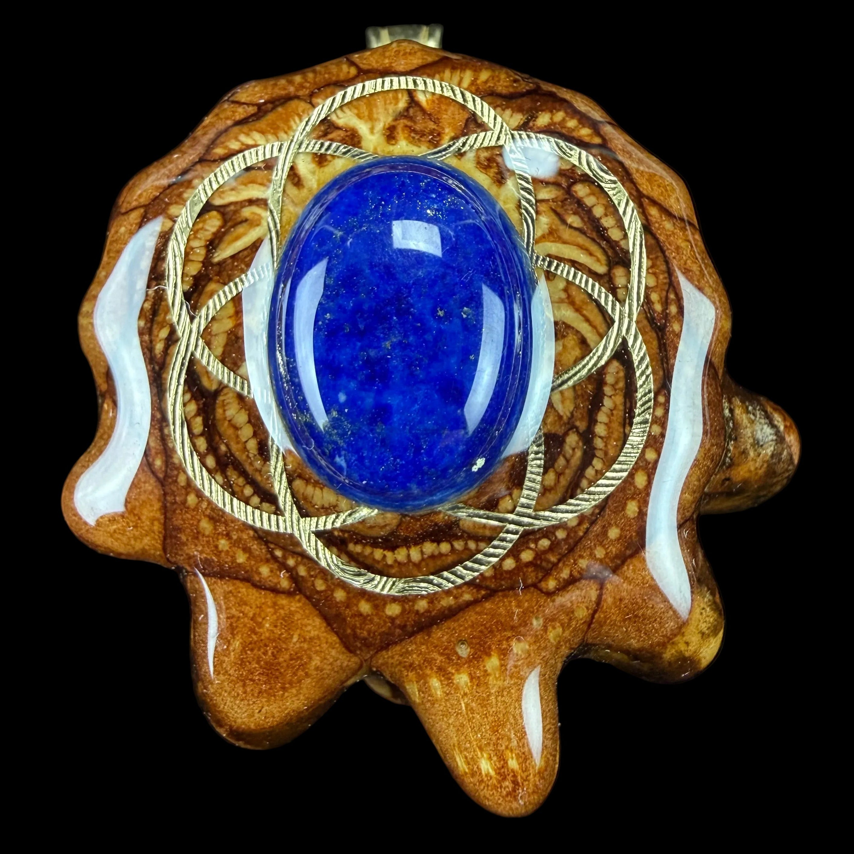 Lapis Lazuli W/ Gold SOL by Third Eye Pinecones