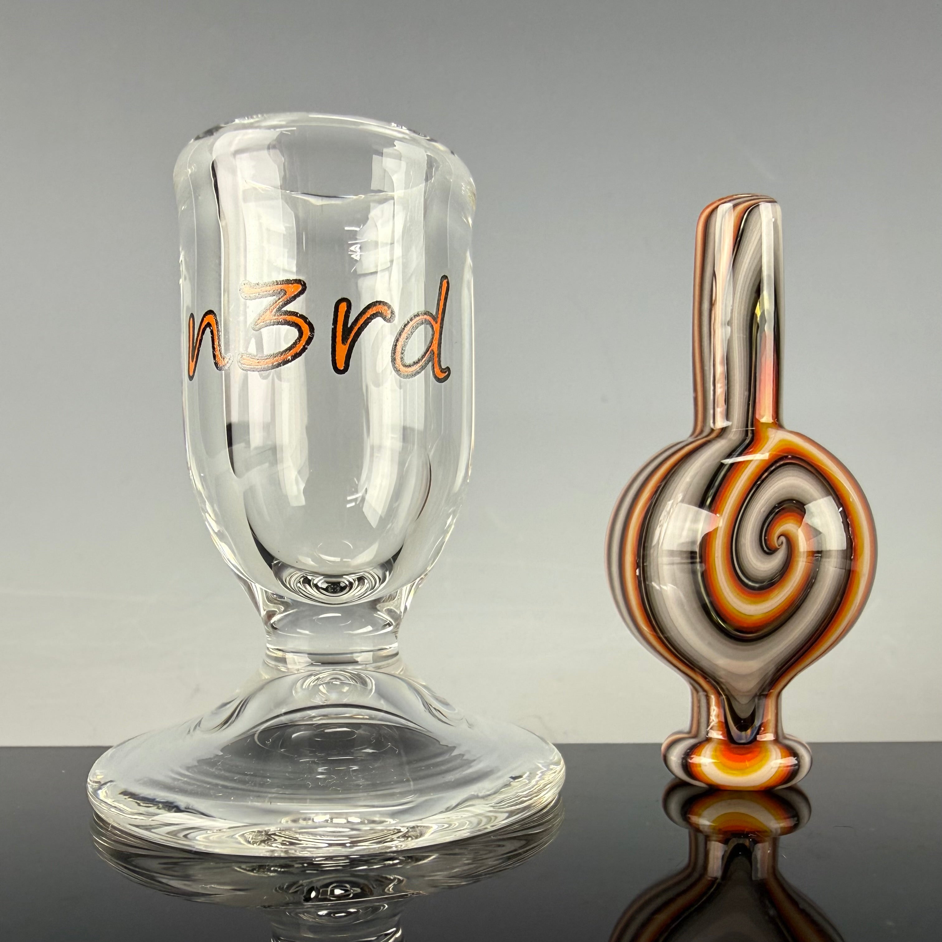 Wig Wag Bubble Cap W/ Stand by N3rd Glass