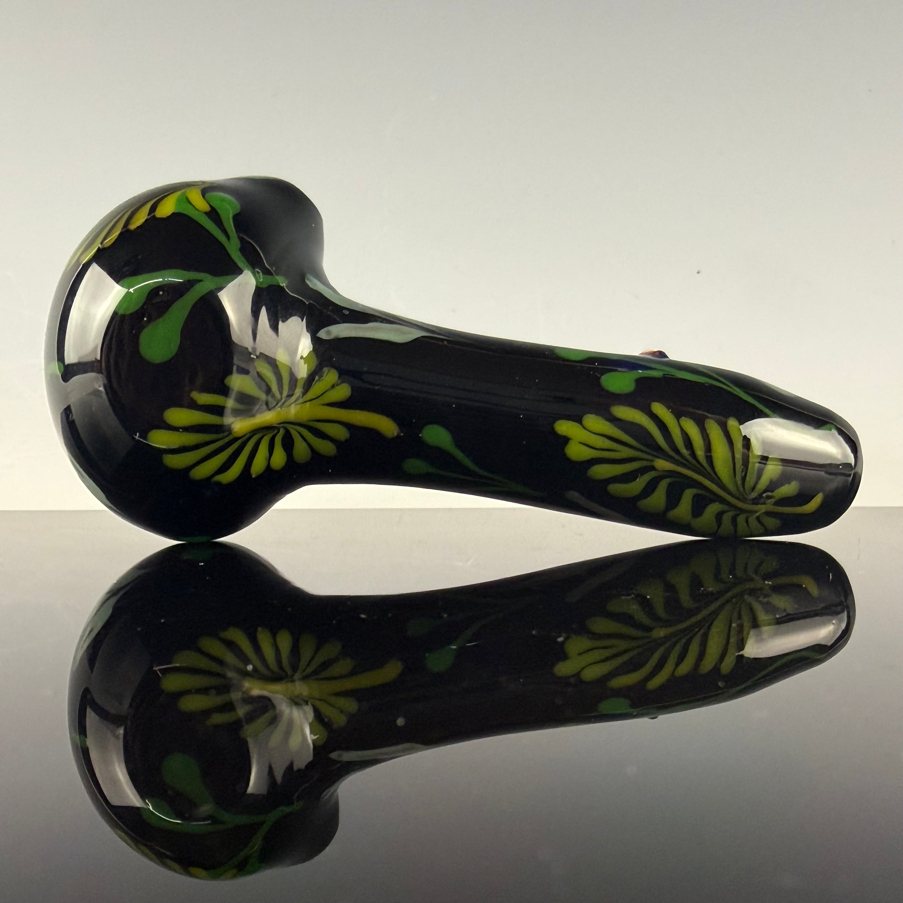 "Fungus & Fern" Spoon #4 by Sarita Glass