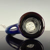 Full Accent "Amber Purple X Galaxy" 18mm Slide by Sovereignty Glass