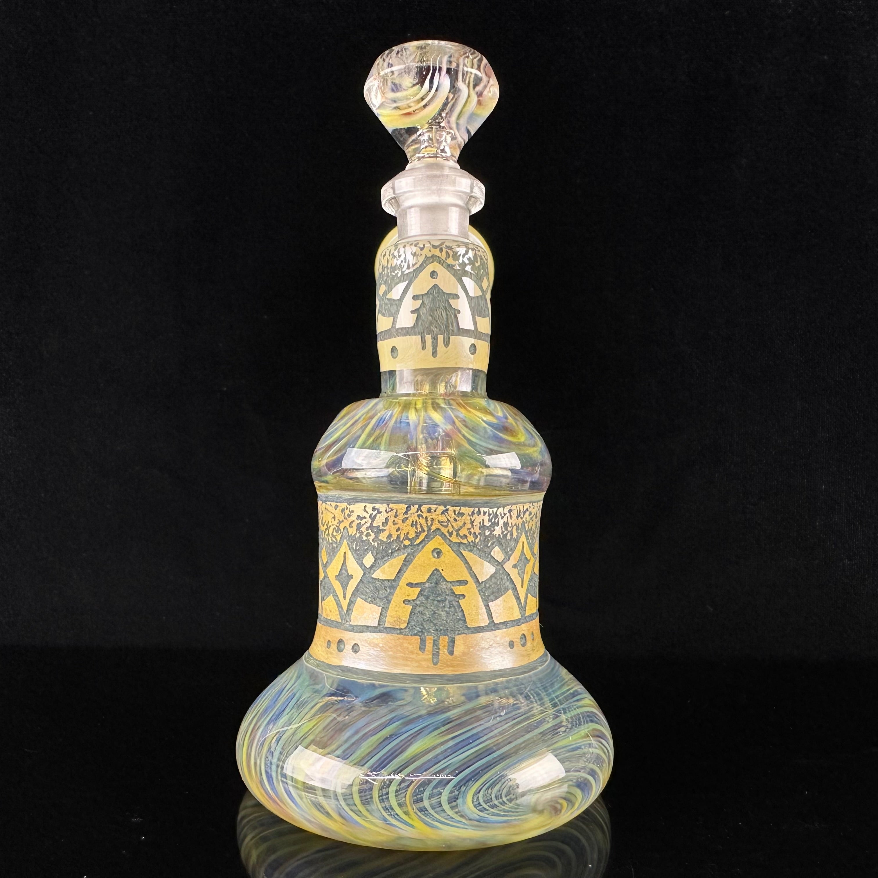 "Blue Moon & Fume" Hand-carved Rig by Corey Clark