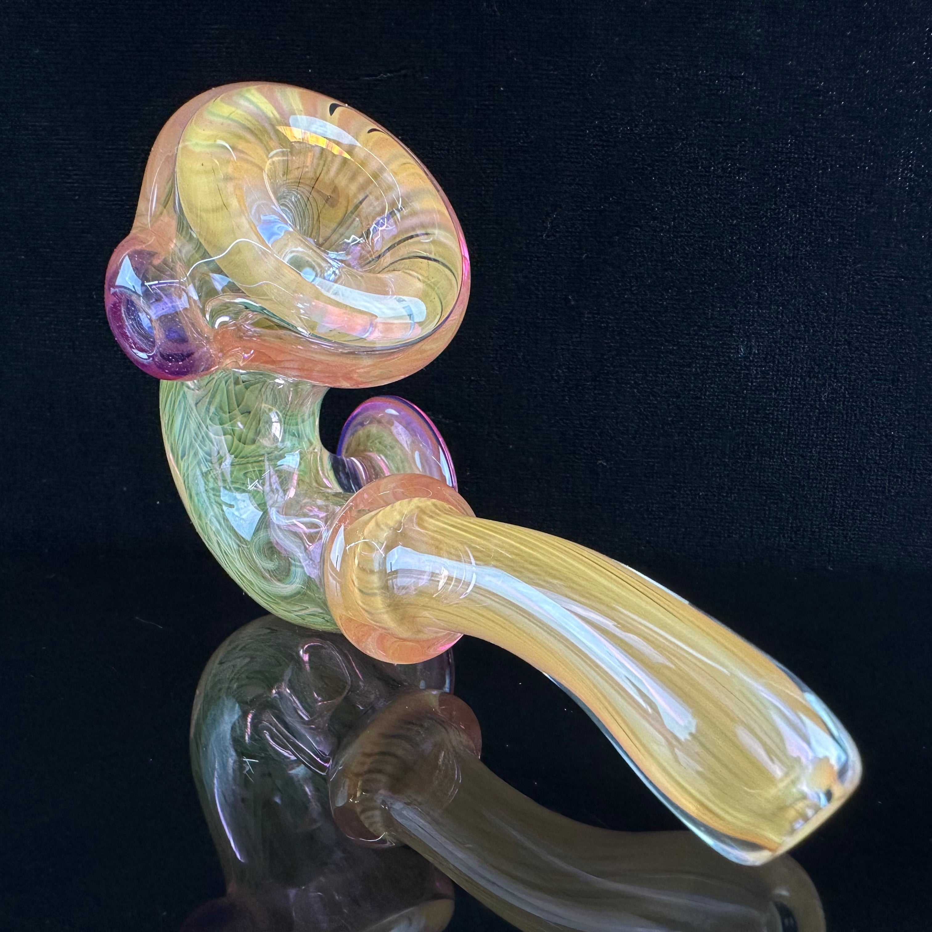 Gold Fumed Sherlock #4 by Avalon Glass