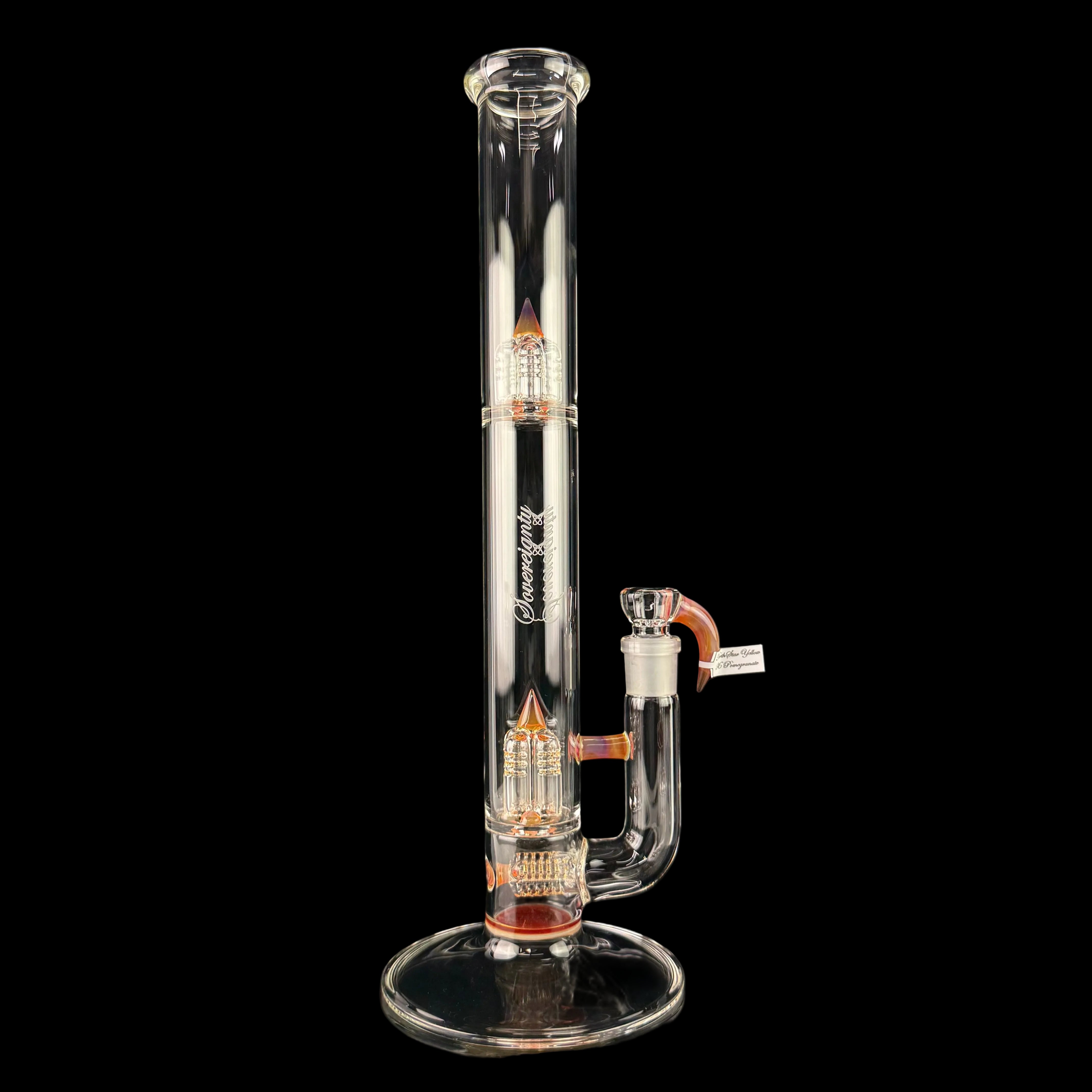 PA "NS Yellow X Pomegranate" 44 X 4 3 Line 9.5mm 6 Cut to Inv 4 by Sovereignty Glass