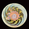 Gold Fumed Pillar Disc Recycler by Leisure Glass