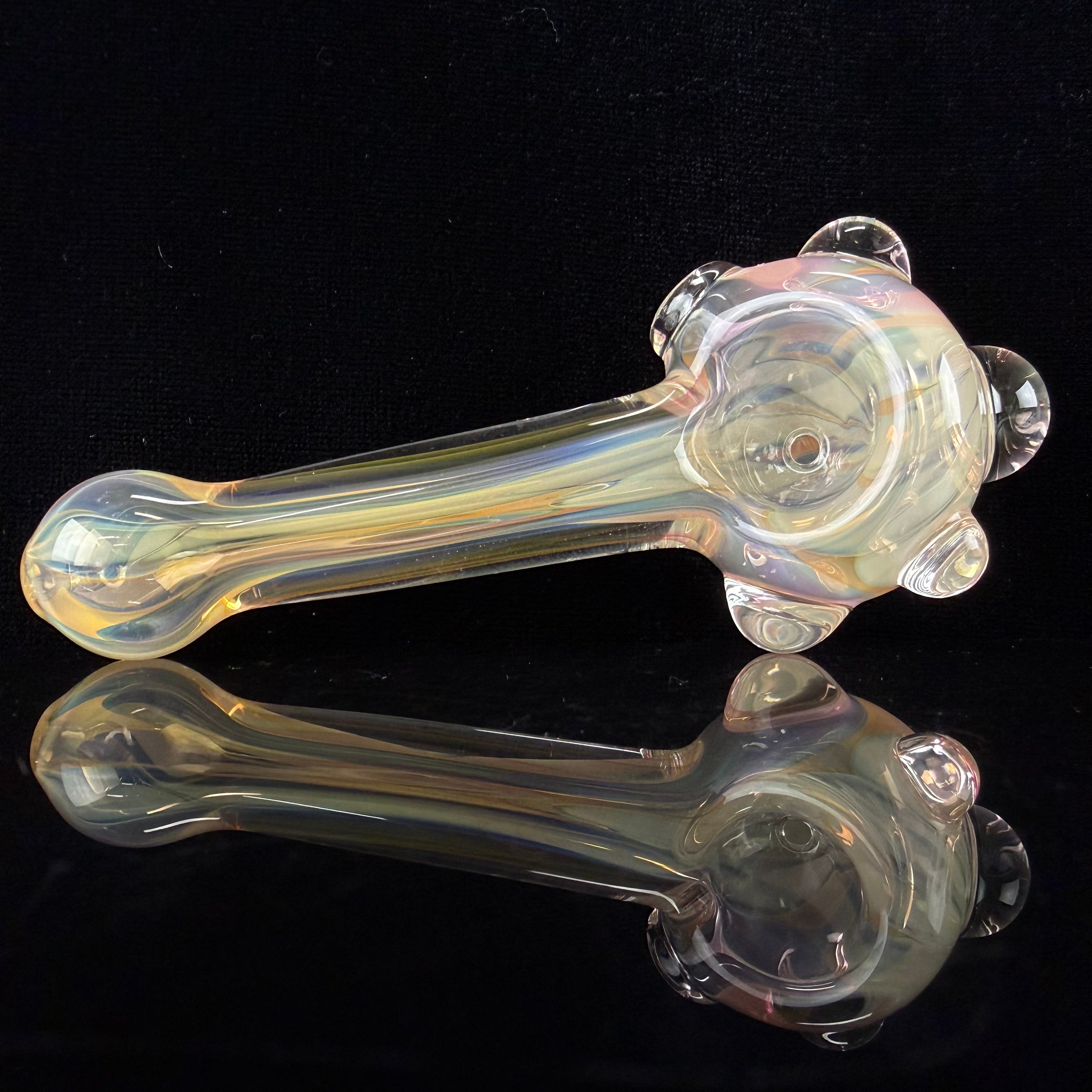 Mini Gold & Silver Fumed Handpipe by Carsten Carlile