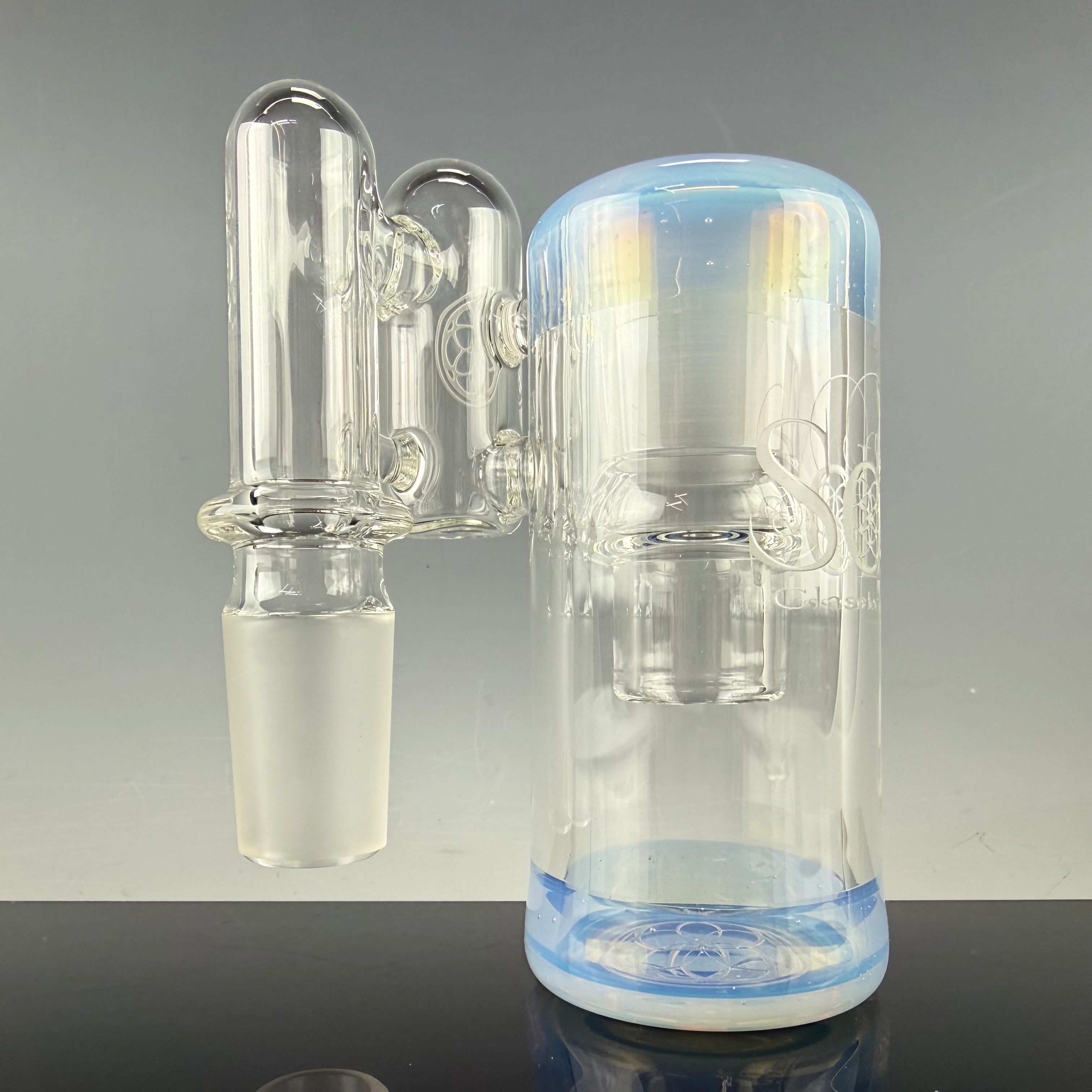 Color Accented 18mm Dry Catcher by SOL Glassworks