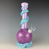 Waterpipe W/ Dichroic Wrap by Noble Glass