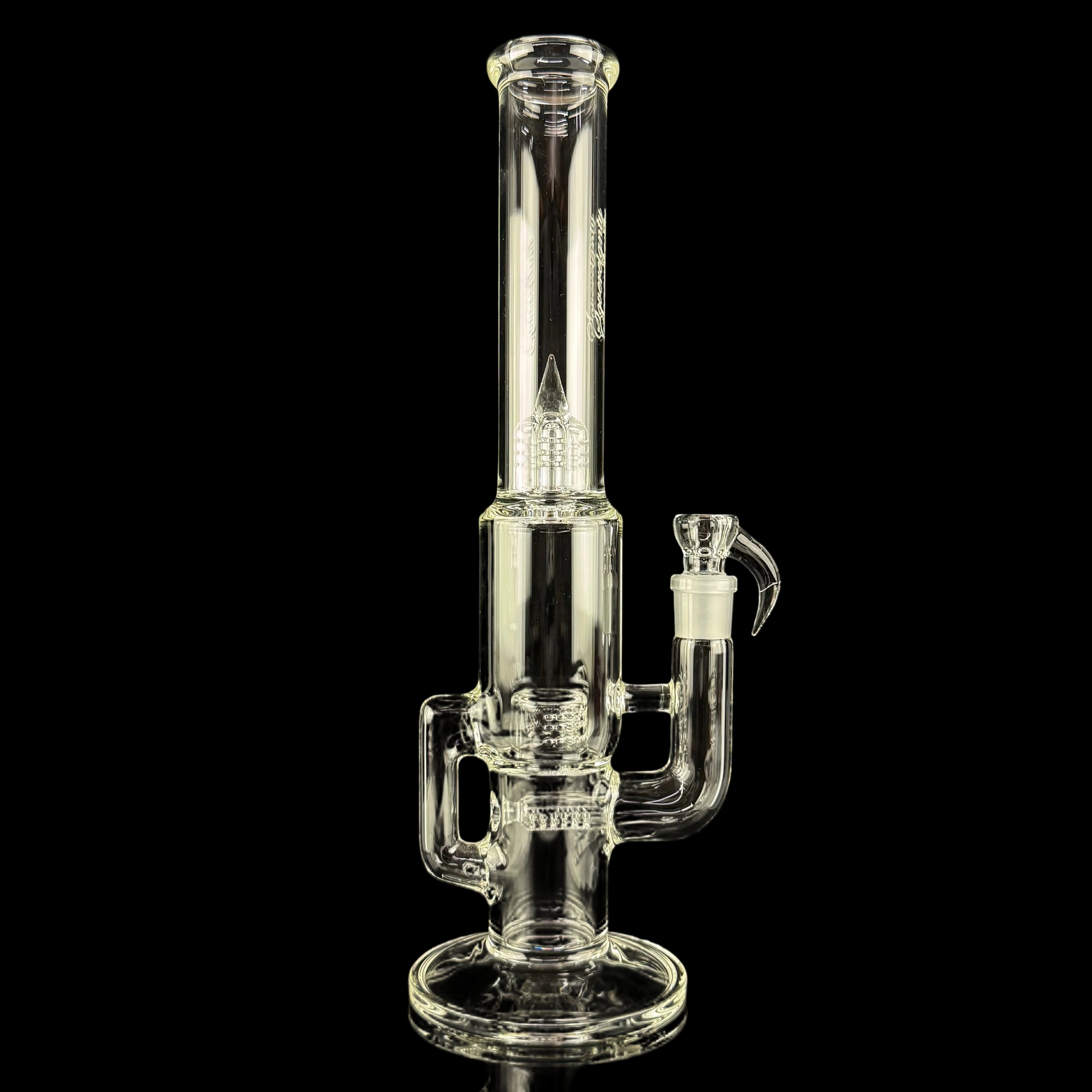 Capcycler - Stemline 16mm 6 Cut DownGrid to Front Facing GridCap + Splash Guard by Sovereignty Glass