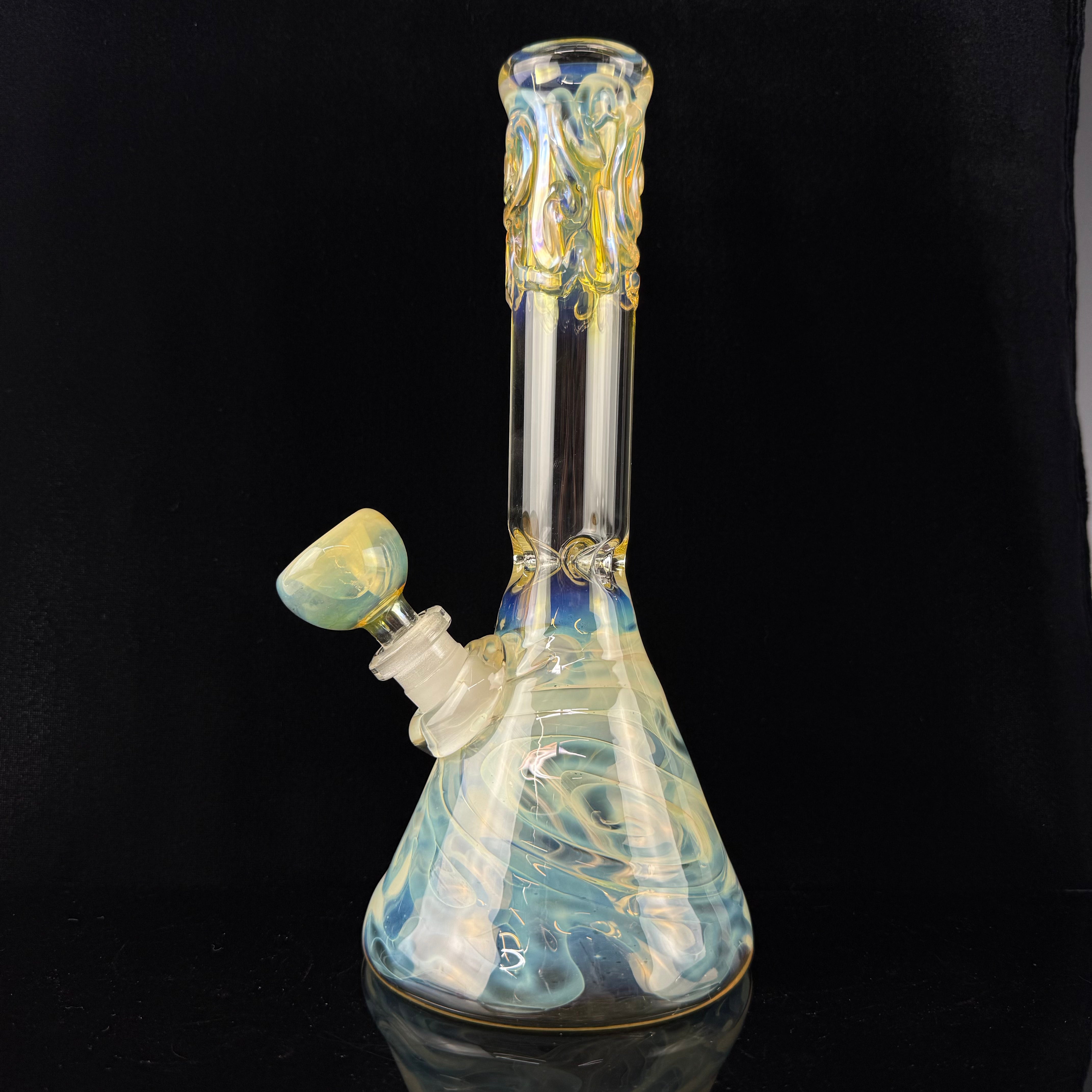 Fumed 32mm Beaker Waterpipe by Mary Jane's Glass