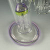 Full Accent "Slyme & Pink Slyme" 4 Arm Double Bubbler W/ Dry Catcher by OJ Flame