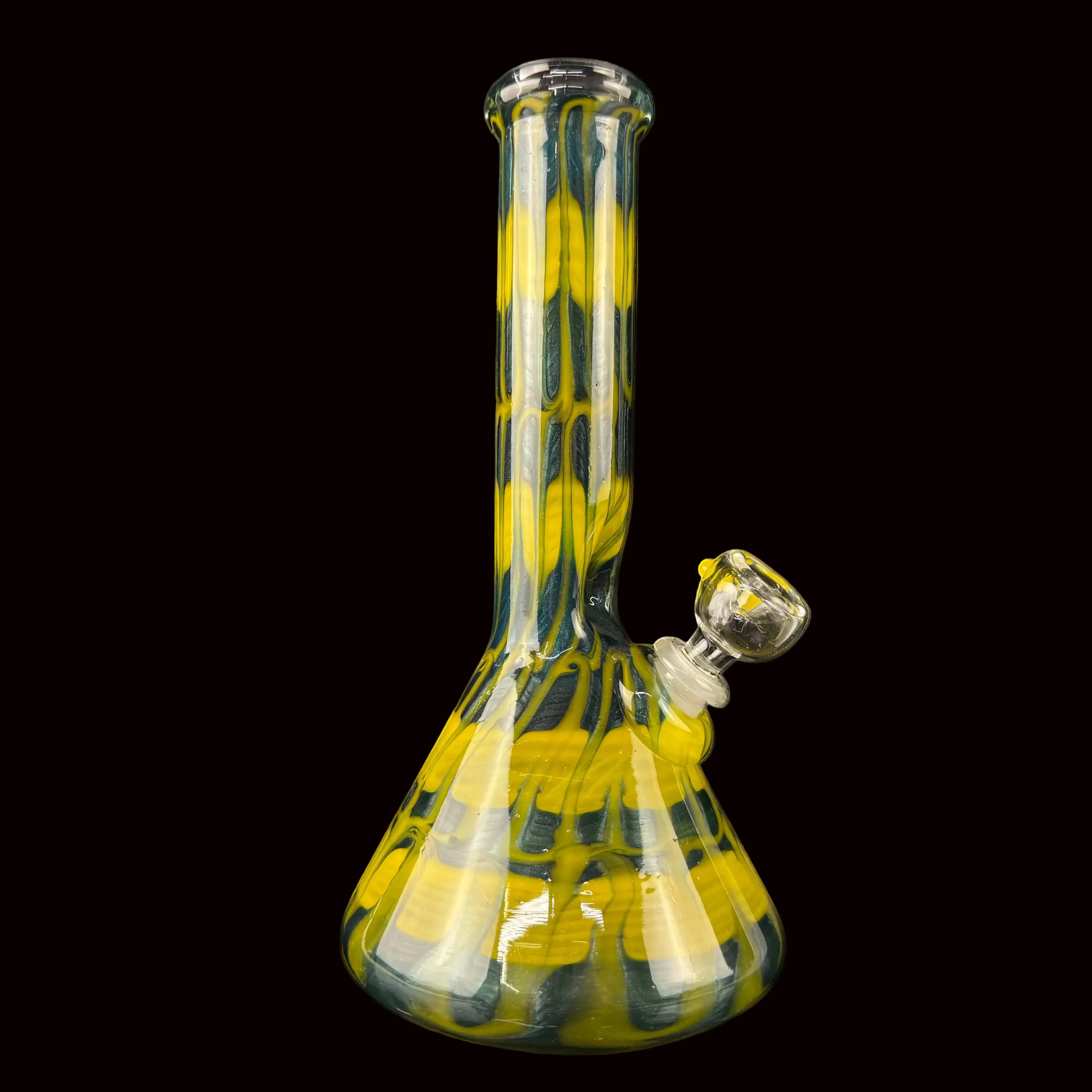 Full Color Surface Worked 38mm Waterpipe by Mary Jane's Glass