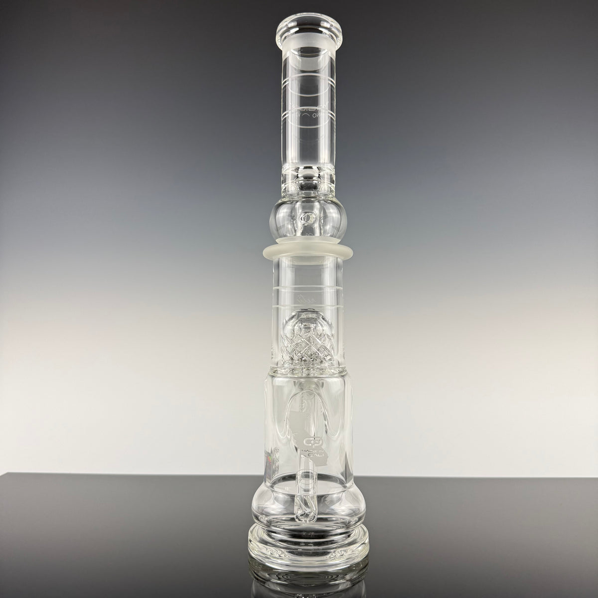 "Coldworked" Nano Reti V2 Matrix Waterpipe by Mobius Glass