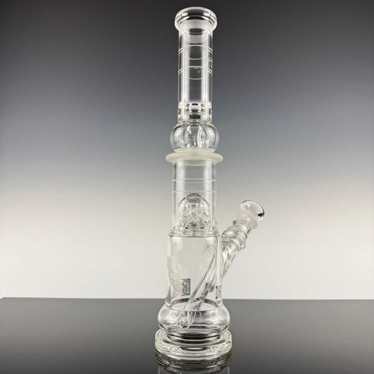 "Coldworked" Nano Reti V2 Matrix Waterpipe by Mobius Glass