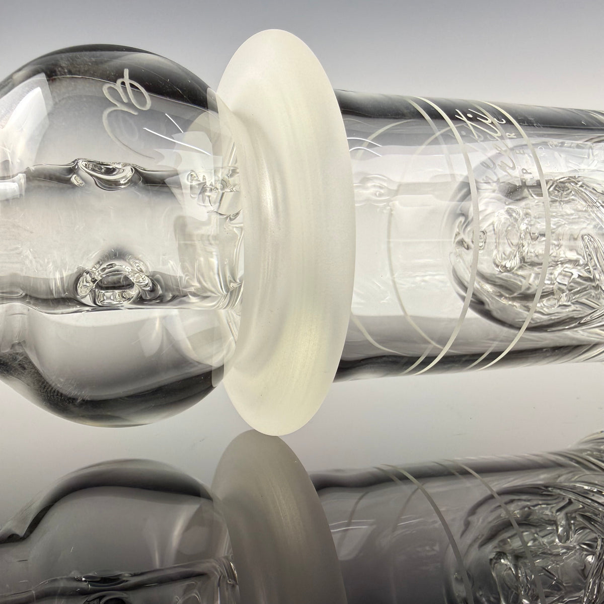 "Coldworked" Nano Reti V2 Matrix Waterpipe by Mobius Glass