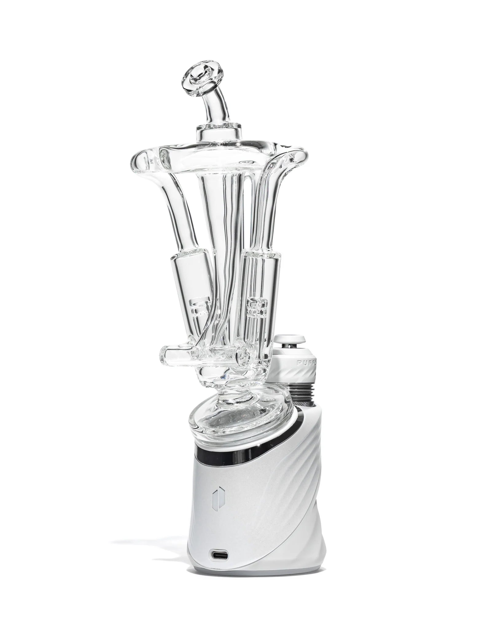 Puffco V-Twin Dual Uptake Recycler by Nib Glass