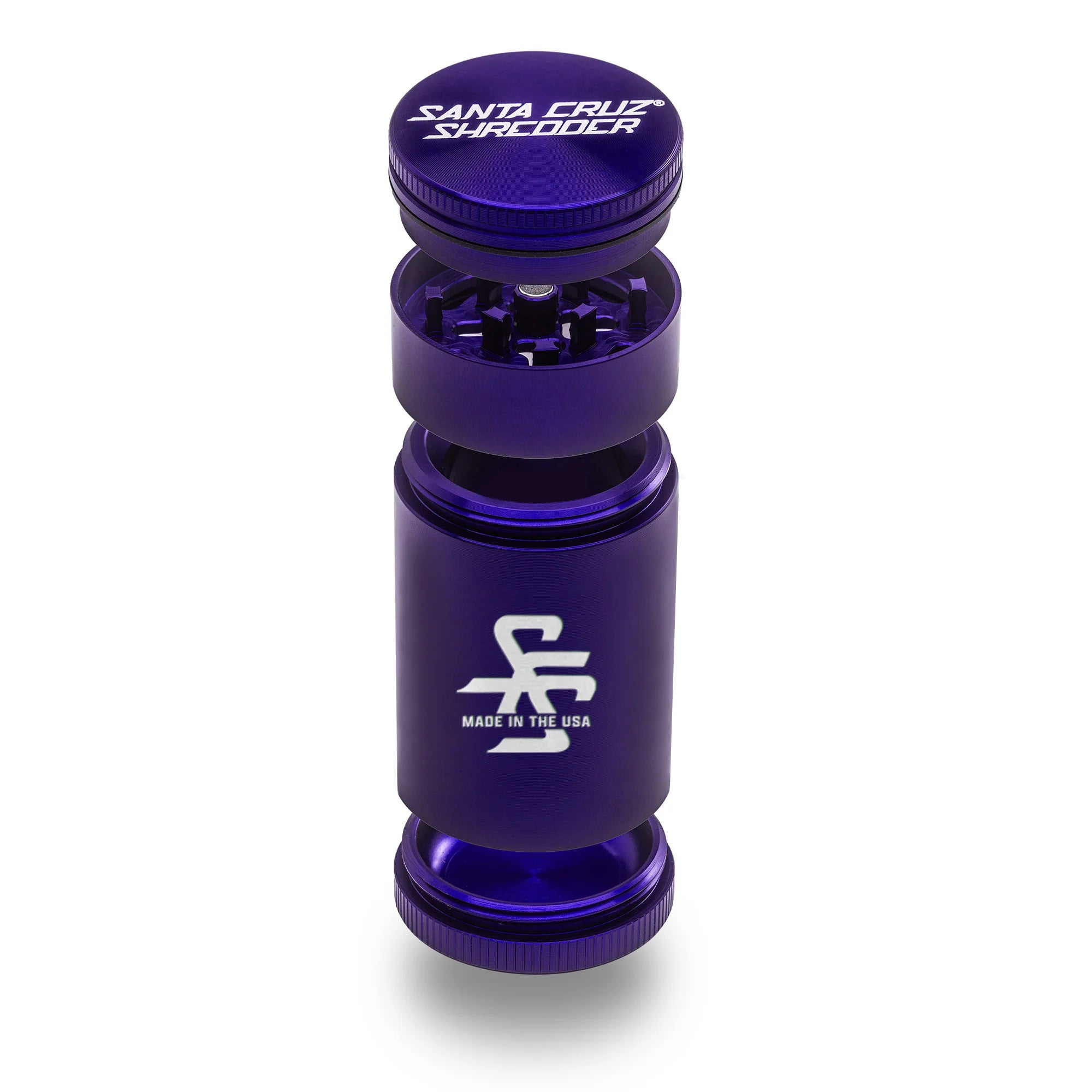 "Traveler" Aluminum 4 Piece Small Herb Grinder by