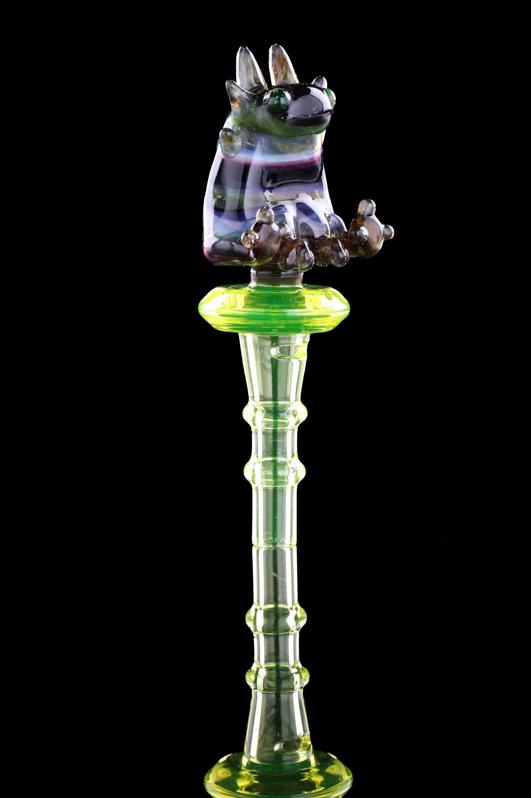 Multicolor & Ion UV "Axolotl" 3DXL Joystick  by One Trick Pony X Big Mellon's Glass