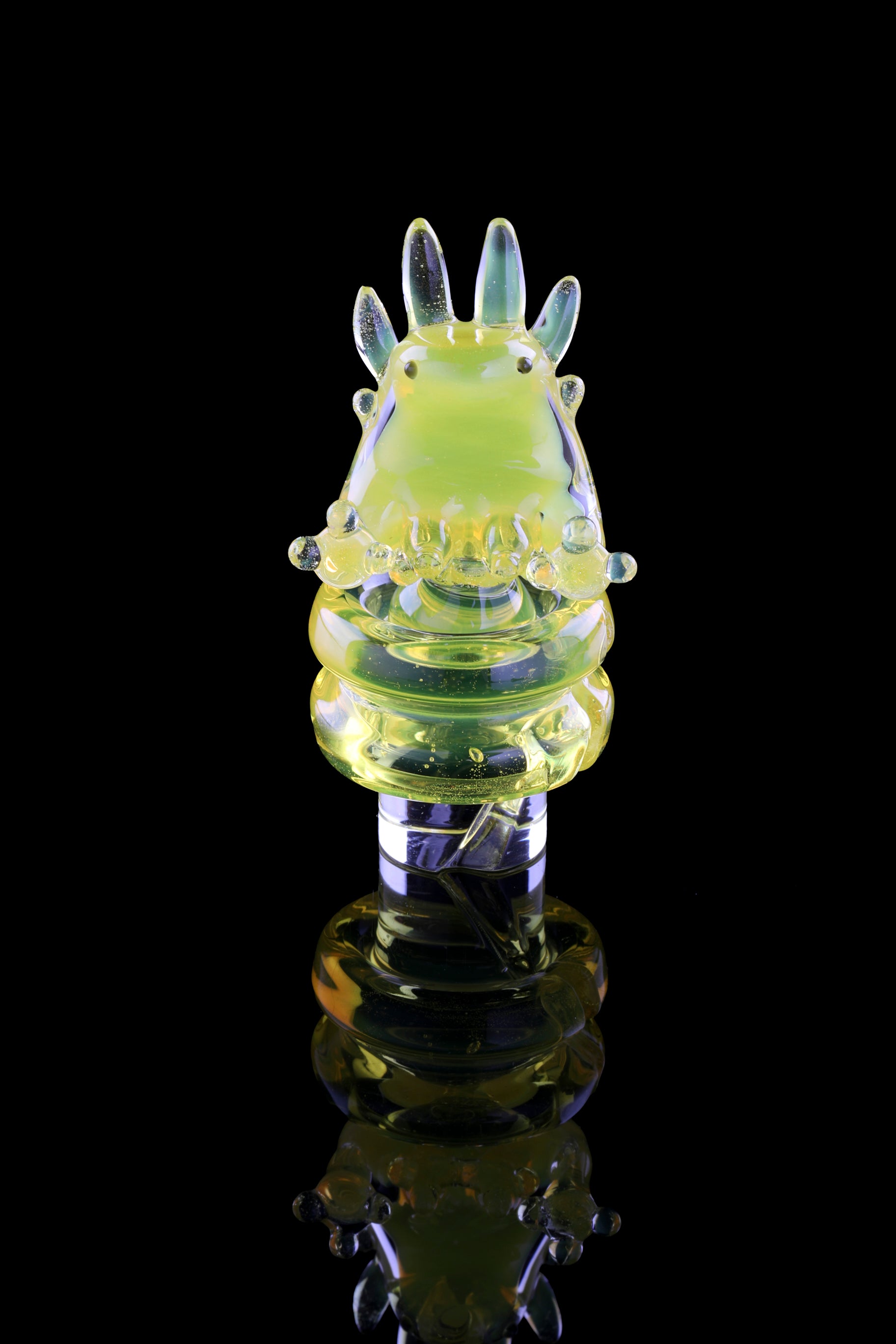 Yellow Opal "Axolotl" 3DXL Rockulus by One Trick Pony X Big Mellon's Glass