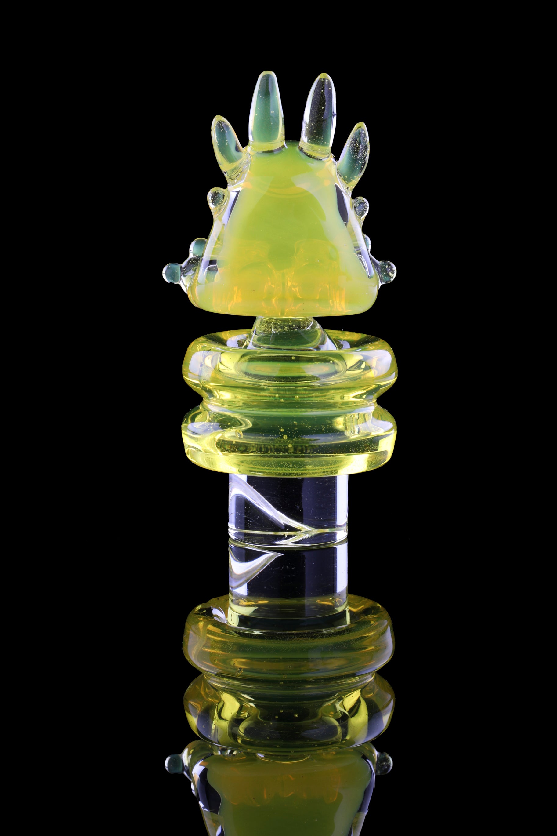 Yellow Opal "Axolotl" 3DXL Rockulus by One Trick Pony X Big Mellon's Glass