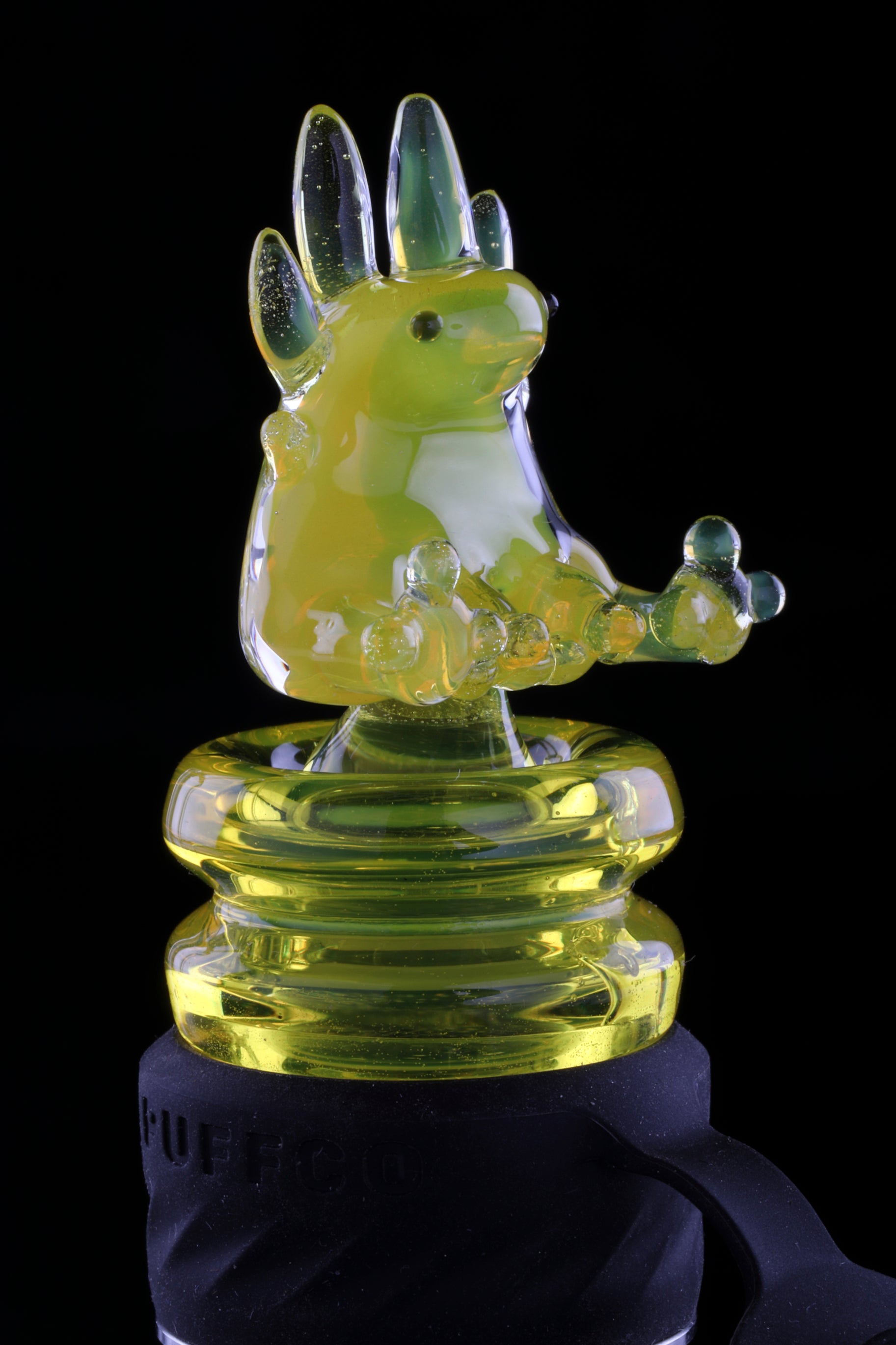 Yellow Opal "Axolotl" 3DXL Rockulus by One Trick Pony X Big Mellon's Glass