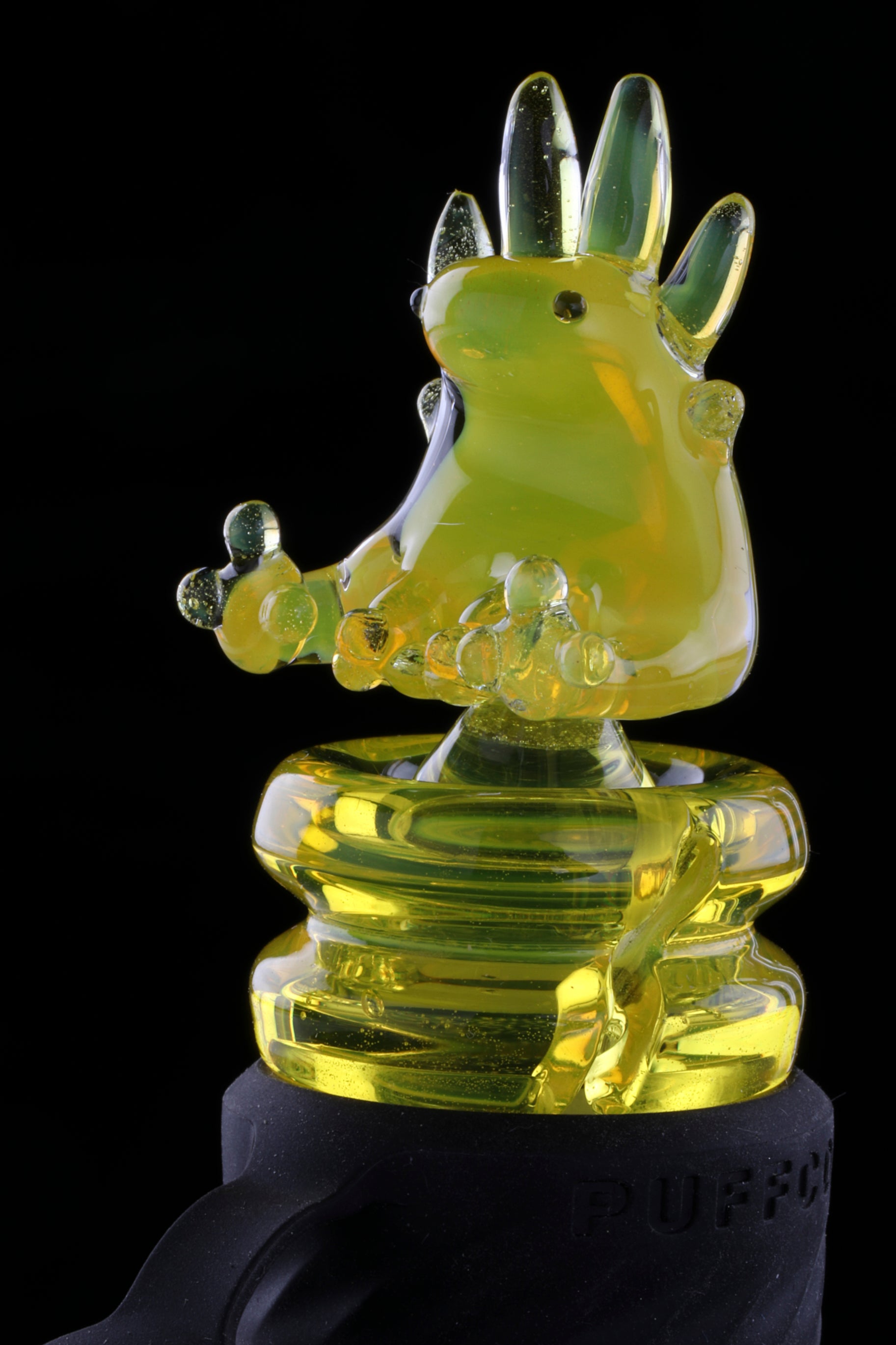 Yellow Opal "Axolotl" 3DXL Rockulus by One Trick Pony X Big Mellon's Glass